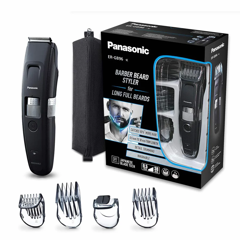 Panasonic ER-GB96-K503 trymer do brody i włosów, 58 długości strzyżenia, czarny