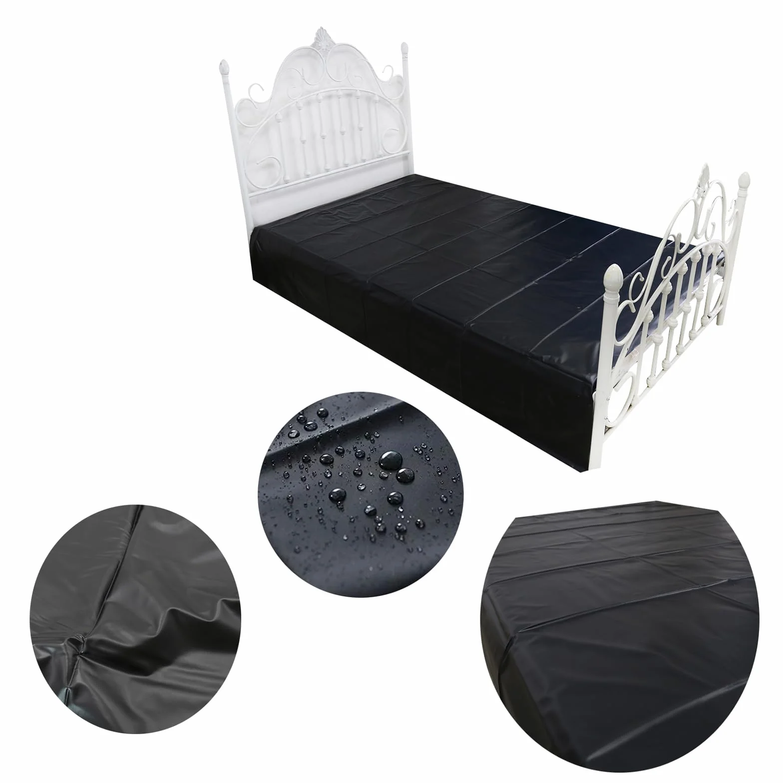 Lenzuolo in lattice impermeabile 220x130 cm set biancheria da letto erotica