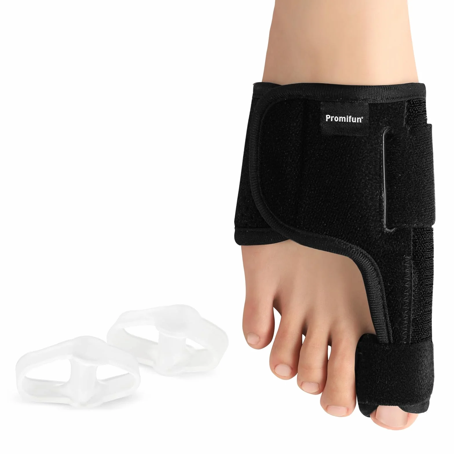 Promifun Toe Splint for Broken Toes – Big Toe Splint Support Brace for Women & Men – Bunion Corrector – 1 Pair