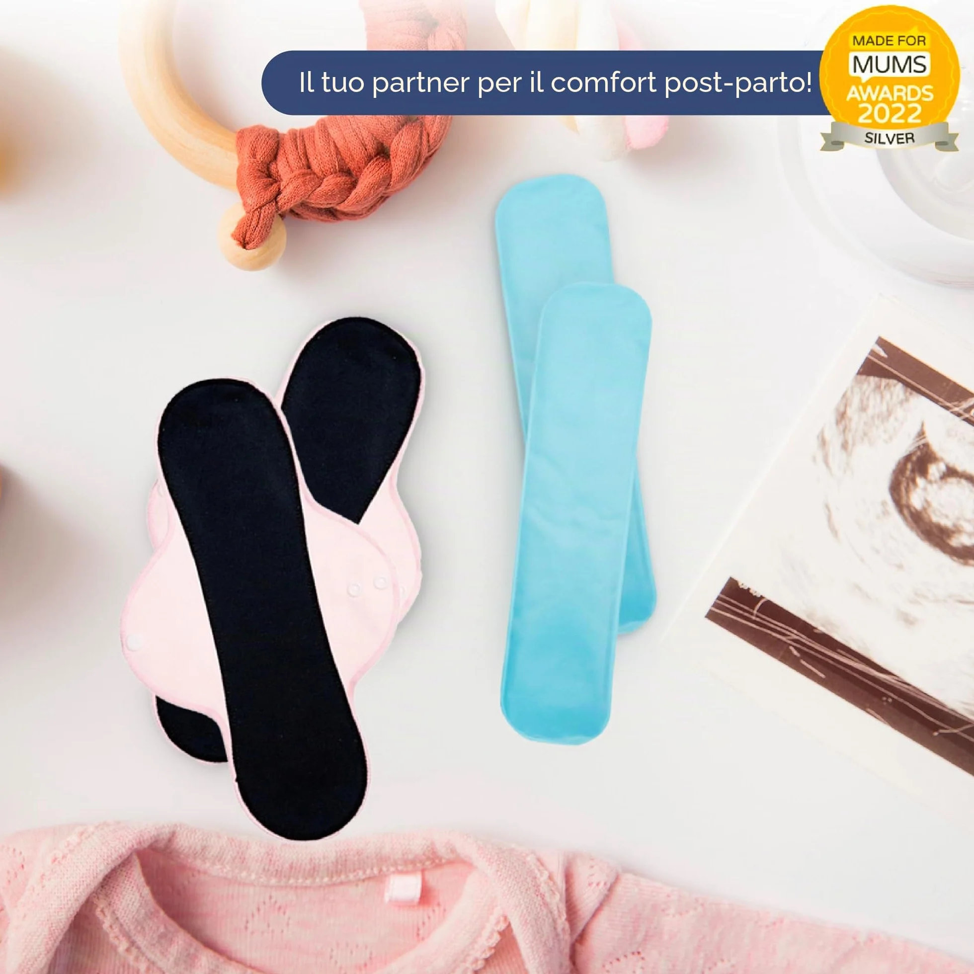 First Days Maternity - Confezioni calde e fredde riutilizzabili (2) per il recupero post-partum, sollievo dall'episiotomia, emorroidi, lividi e molto altro ancora
