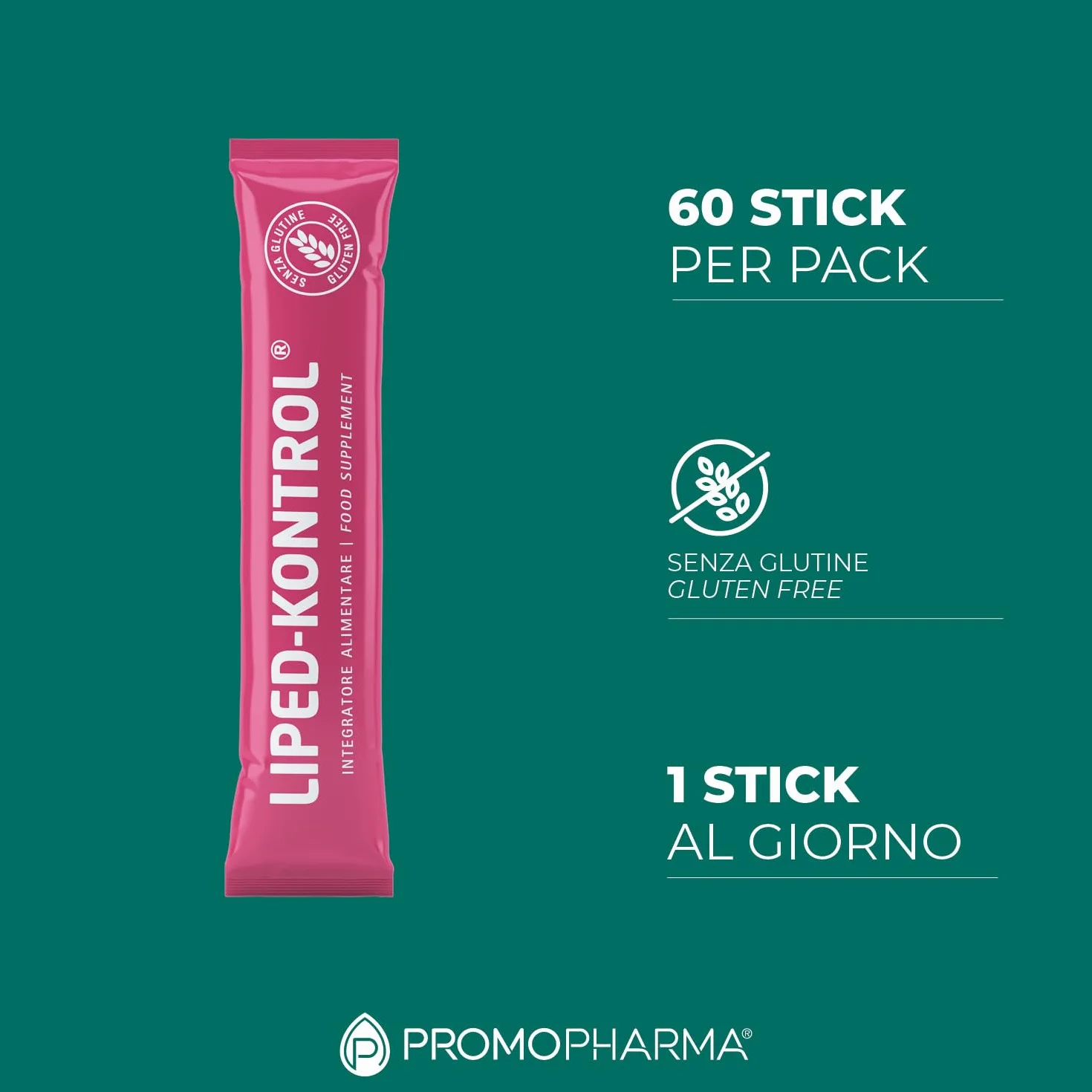 Liped-Kontrol Integratore Microcircolo Lipedema Linfedema Drenante Gambe Pesanti Anti-Cellulite Collagene Idrolizzato Acido Ialuronico Bromelina 60 stick pack 5g