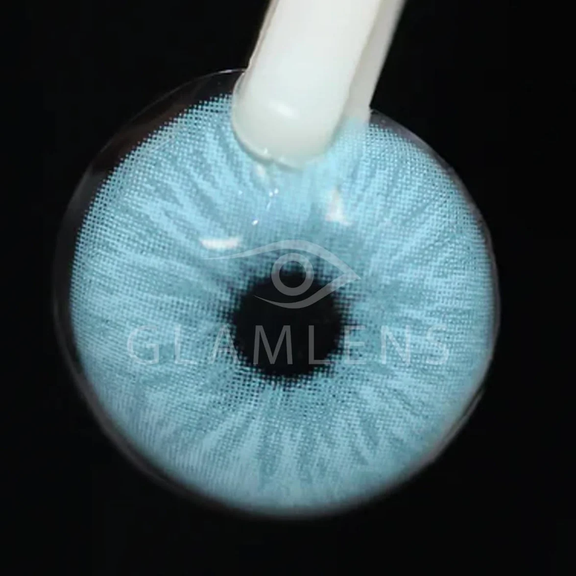 GLAMLENS Lenti a Contatto Colorate Blu Catania Ice Blue - 2 Pezzi - DIA 14,20 - Senza Correzione 0.00 Diottrie