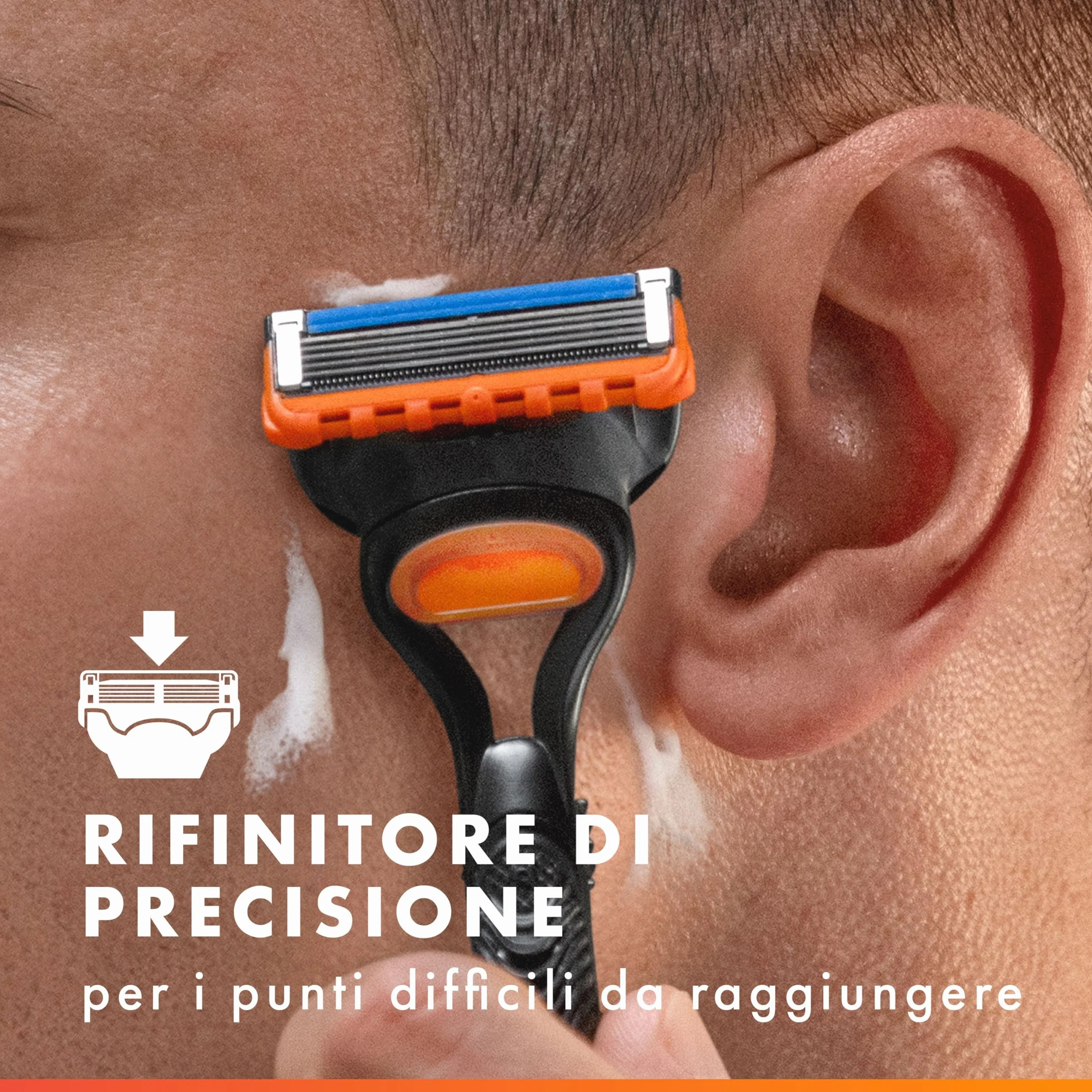 Gillette Fusion5 12 Lamette di Ricambio per Rasoio, con Striscia Lubrificante per una Scorrevolezza Fluida e 5 Lame per una Rasatura Profonda e Duratura, Lamette Rasoio Barba Gillette