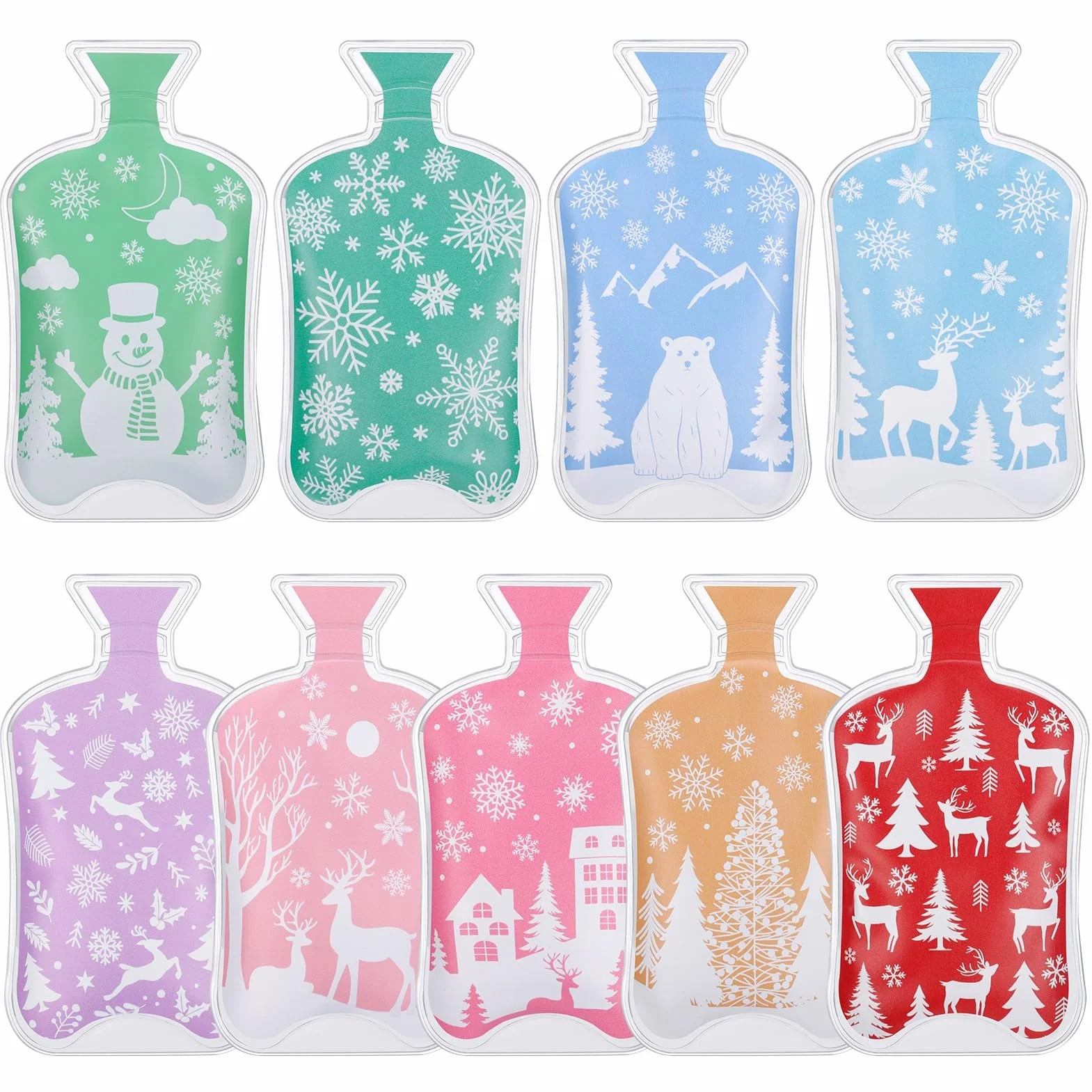 Set di 9 scaldamani riutilizzabili, immediatamente attivato, di lunga durata, scaldamani, piccoli cuscinetti termici per viaggi, ufficio, casa, scuola