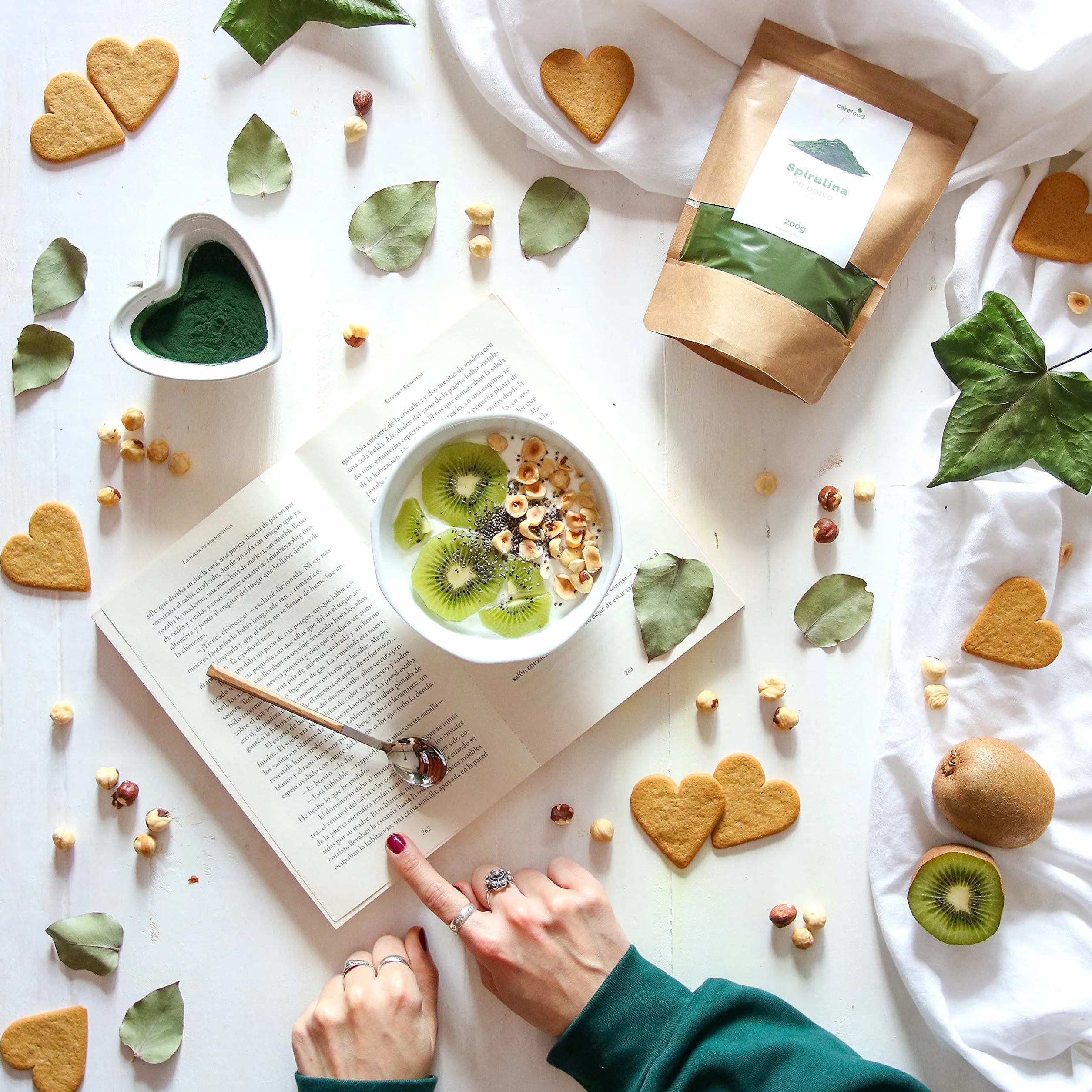 Spirulina Polvere Bio 200 g Alga Spirulina Superalimenti Effetto Saziante