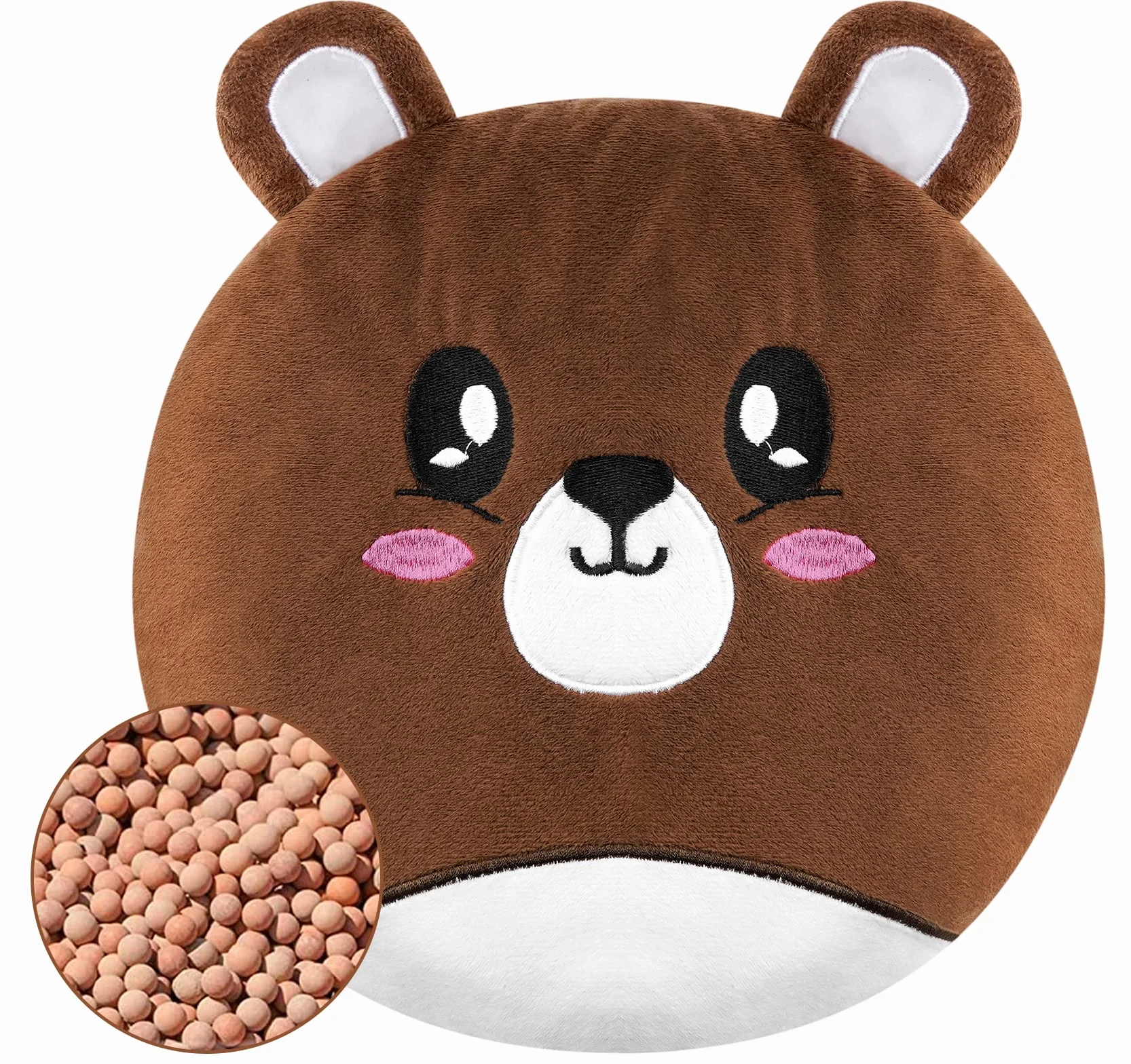 Cuscino riscaldante per microonde, 25 x 25 cm, borsa dell'acqua calda per microonde - Cuscino termico e rinfrescante | Piccolo cuscino termico per donne, bambini e neonati per dolori addominali e
