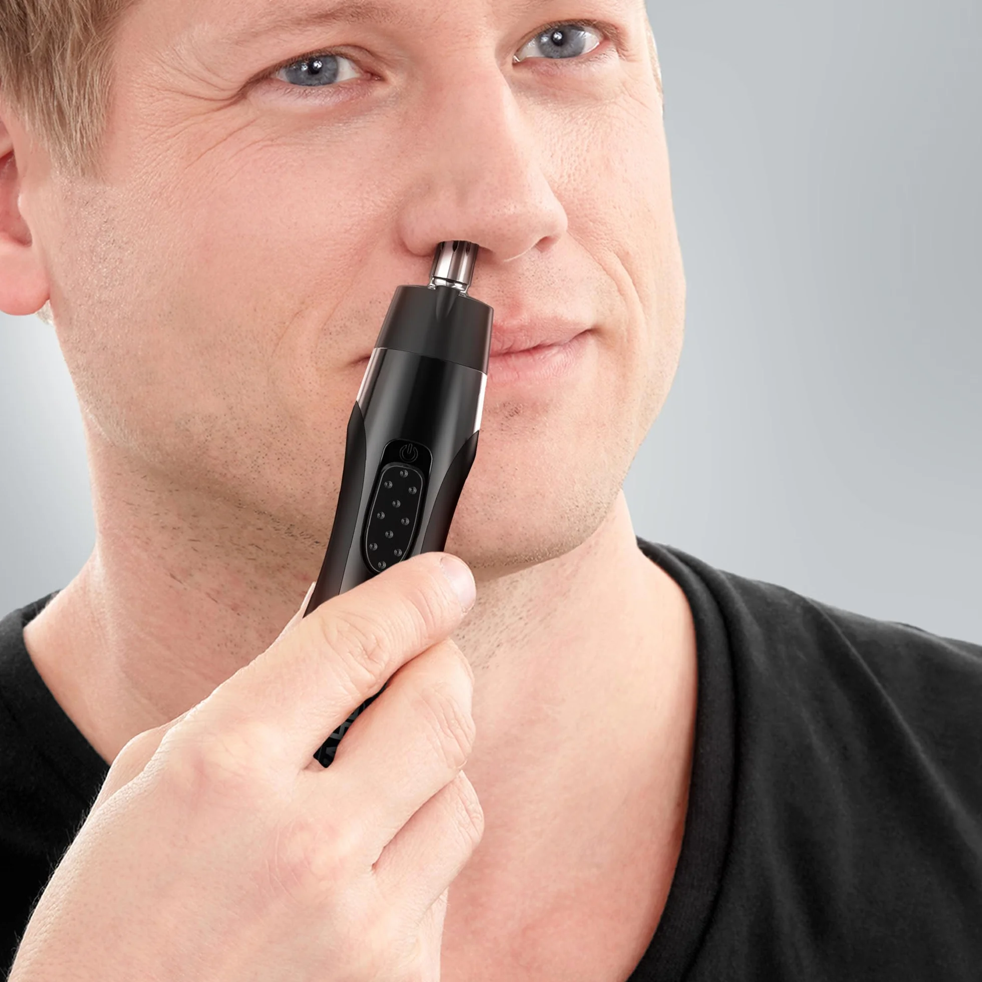 WAHL 2 in 1 Detail Trimmer, trymer do uszu, nosa i twarzy, bateryjny, myte końcówki, wygodny uchwyt, etui podróżne