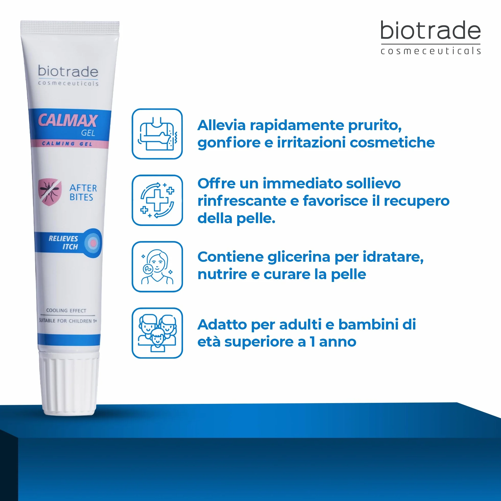 Calmax Gel Lenitivo Dopo Punture di Insetti e Piante – Sollievo Immediato da Prurito e Irritazioni