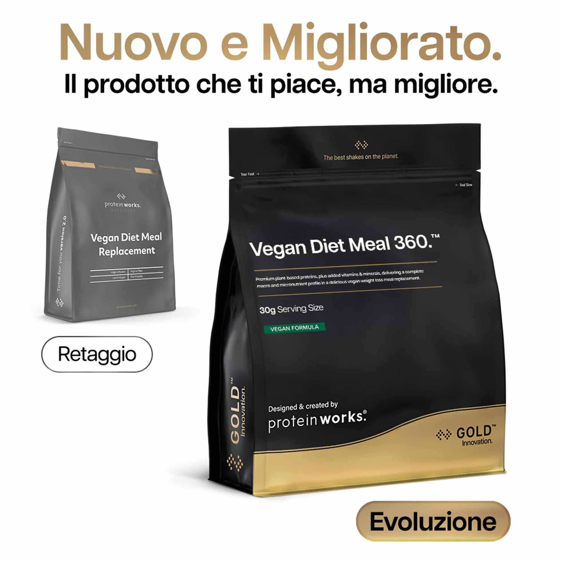 THE PROTEIN WORKS Frullato Sostitutivo Dei Pasti Dietetico Vegano, 100% A Base Vegetale, Vitamine E Minerali Essenziali, Economico, Salutare E Rapido, Crema Alla Vaniglia, 1 kg