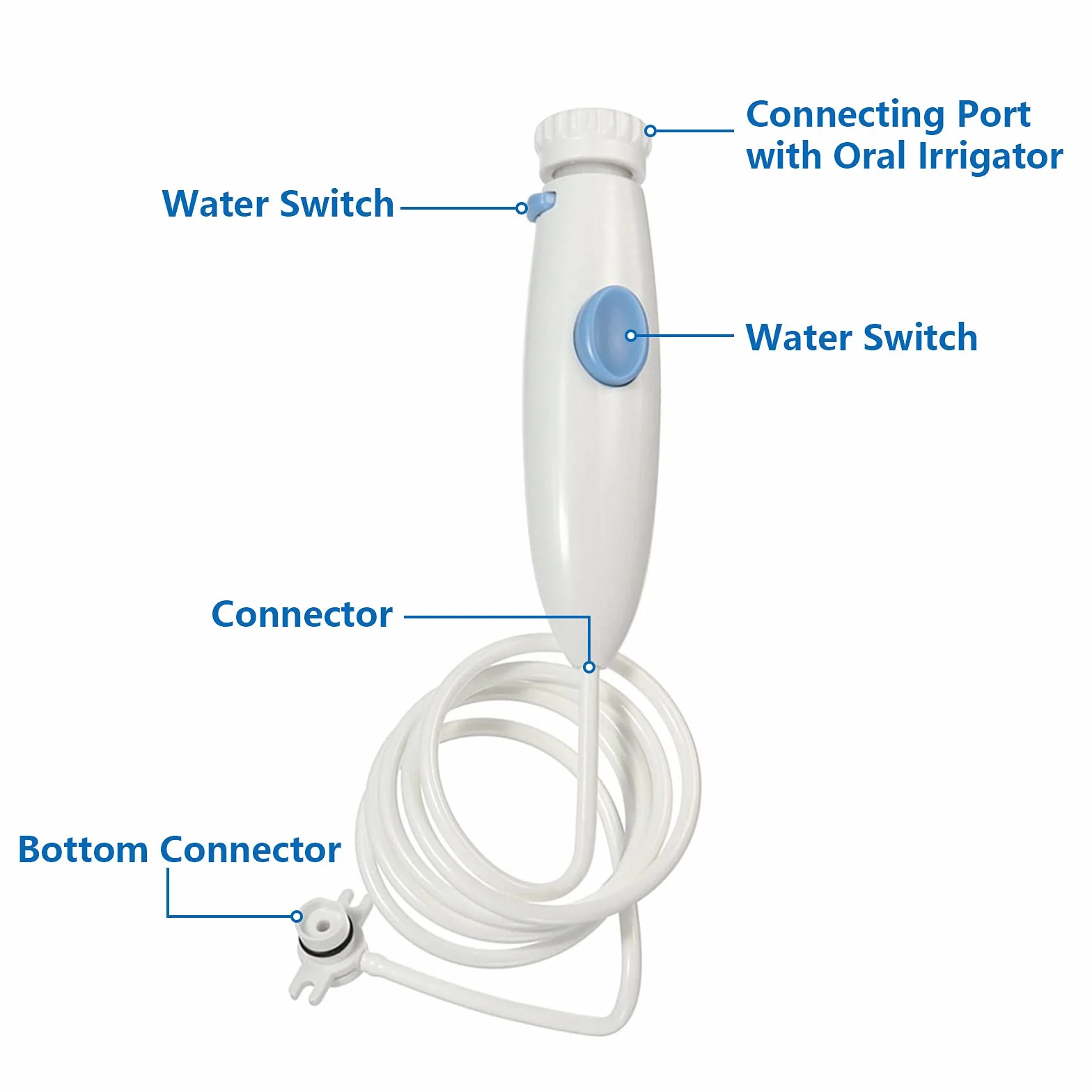 Irrigatore Orale, Maniglia Idropulsore, Sostituzione Tubo di Ricambio per WP-100