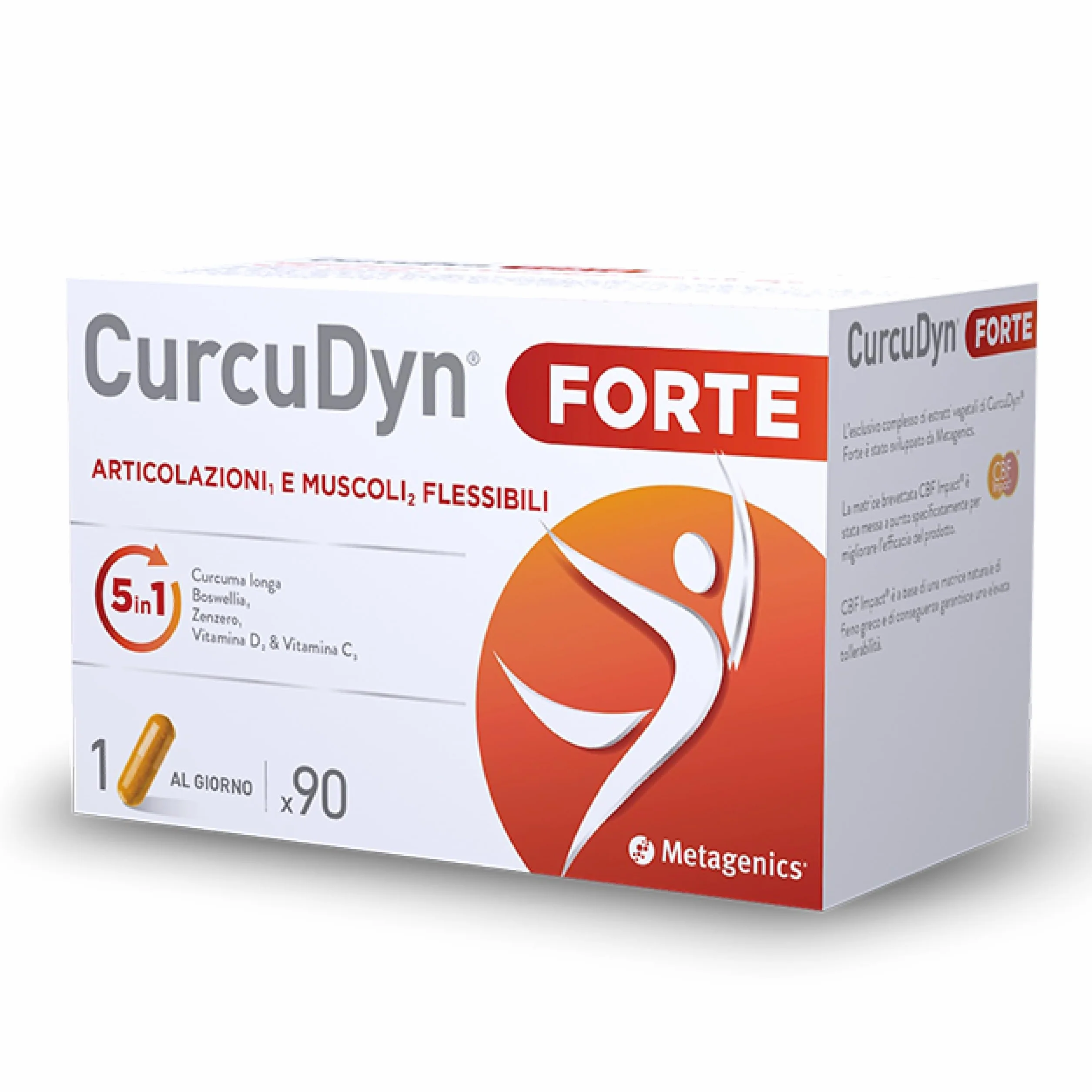 Metagenics CurcuDyn Forte 90 Gellule - Benessere Articolazioni Cartilagini Tendini