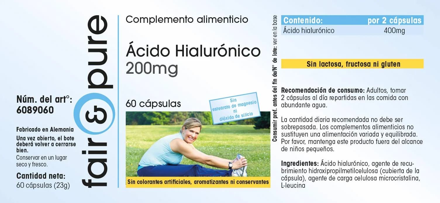 Fair & Pure Acido Ialuronico 200mg 60 Capsule Vegan