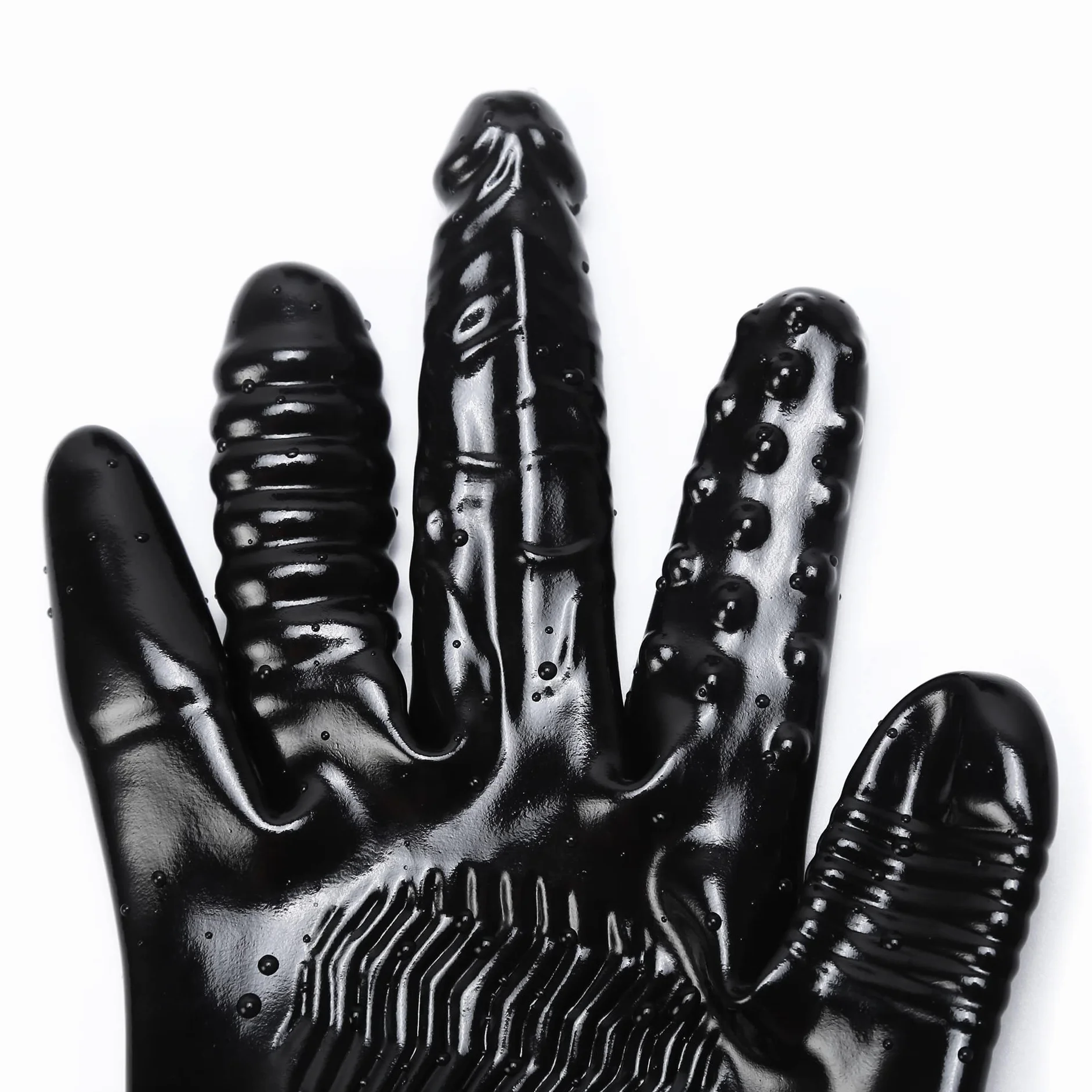 Guanti da Massaggio Sessuale, Guanti Morbidi in Lattice, Guanti Vibranti Del Dispositivo Stimolazione, Accessori Per Il Corpo Alla Prostata Flirting