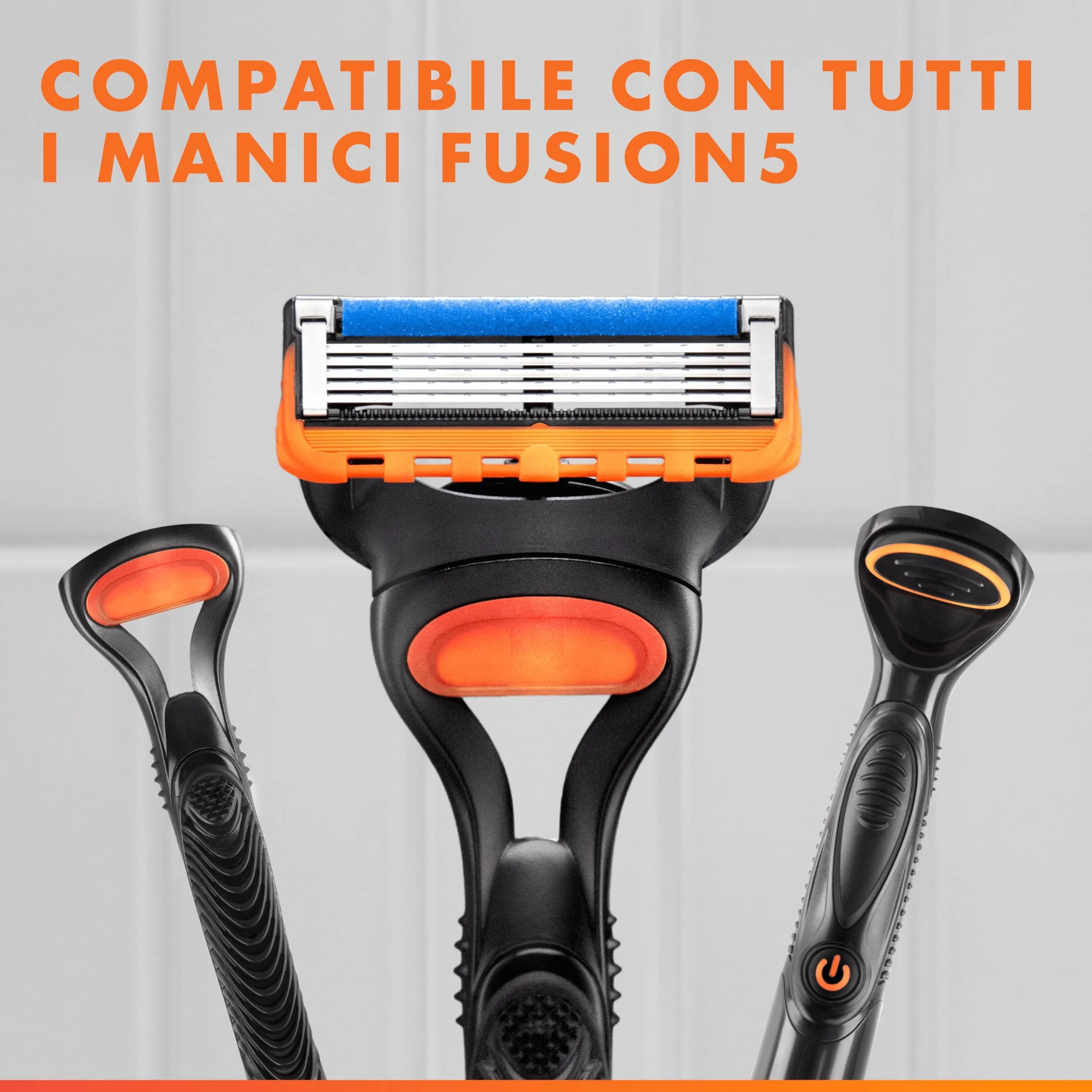 Gillette Fusion5 12 Lamette di Ricambio per Rasoio, con Striscia Lubrificante per una Scorrevolezza Fluida e 5 Lame per una Rasatura Profonda e Duratura, Lamette Rasoio Barba Gillette