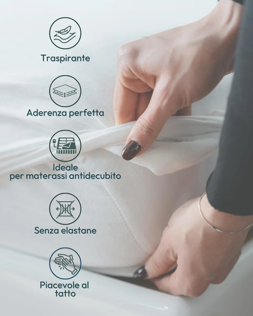 Telo Ad Alta Scivolosità per Spostamenti Sicuri Degente, Ausilio per Degenza Domiciliare, Riduce Attrito e Rischi, Bianco