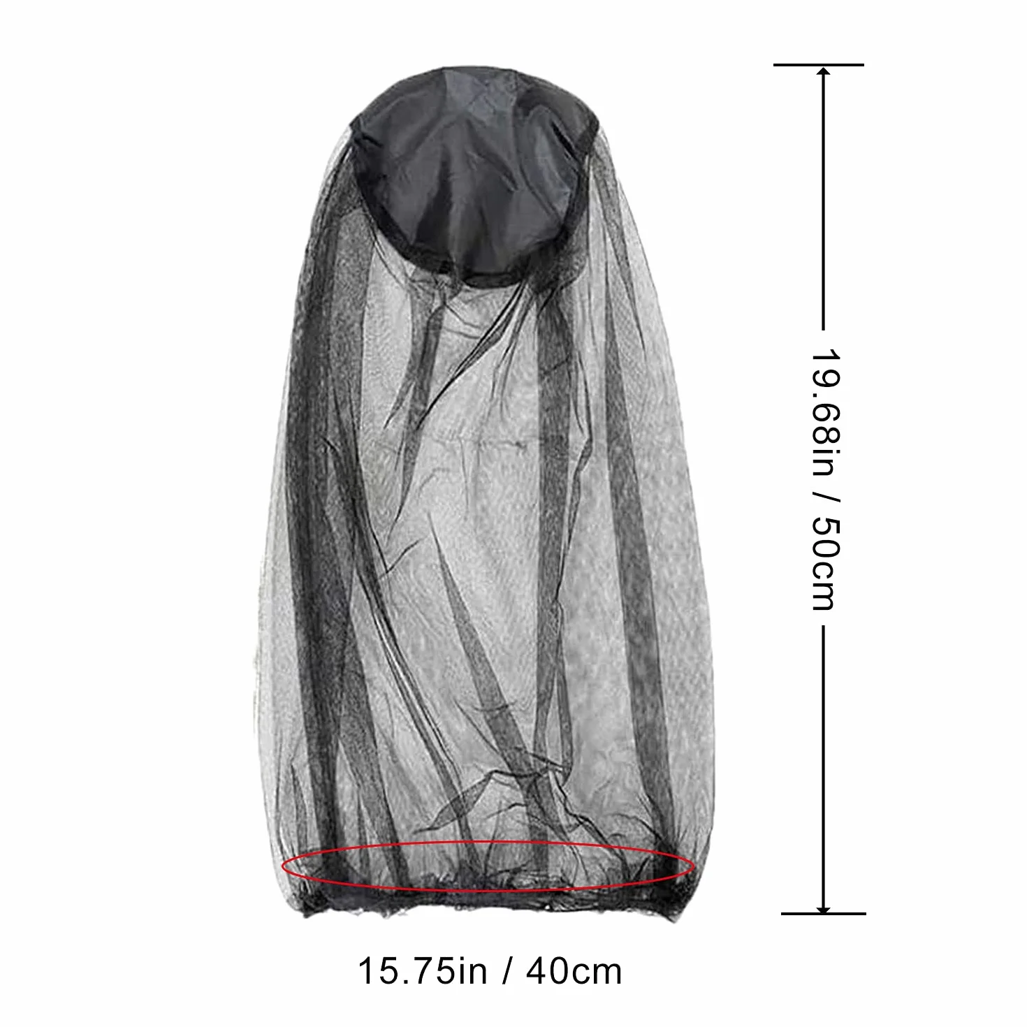 Cappello Anti-zanzara Protezione, Zanzariera Leggera Resistente per Esterni (Nero+Verde)
