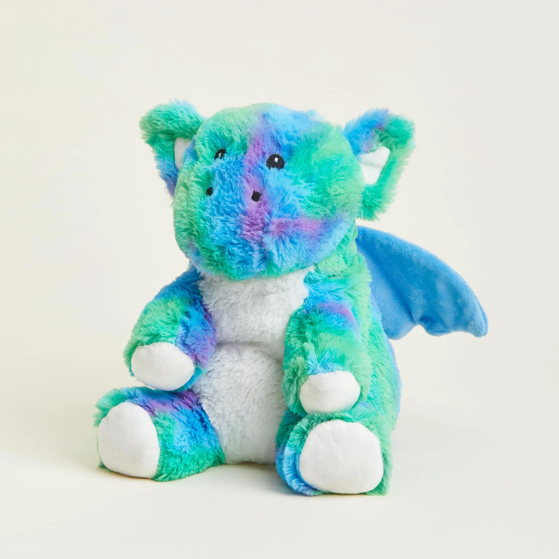Warmies Peluche Arcobaleno Drago Pesato Utilizzabile nel Microonde con Profumo di Lavanda Francese, Borsa di Grano Caldo o Freddo per un Fresco Rilassamento e un Caldo Sollievo
