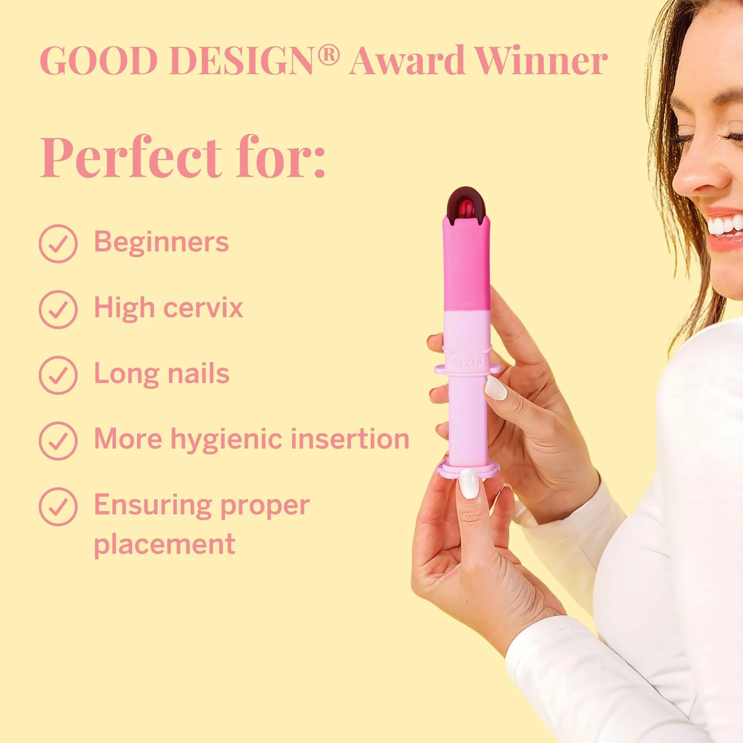 Pixie Kit 2 Dischi Mestruali con Applicatore – Silicone Grado Medico 100% Senza Metalli/Tossine – Inserimento e Rimozione Tipo Tampone – Capacità 5 e 7 Tamponi