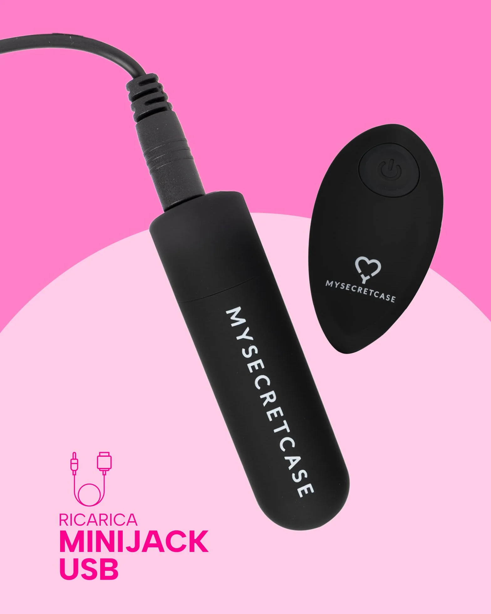 MySecretCase Mutandine Vibranti con Telecomando - Vibratoreper Donna Professionale, Sextoys Coppia, Vibratore Clitoride Femminile, Stimolatore Vibrante Donne Piccolo, Mutande Sexy a distanza (S/M)
