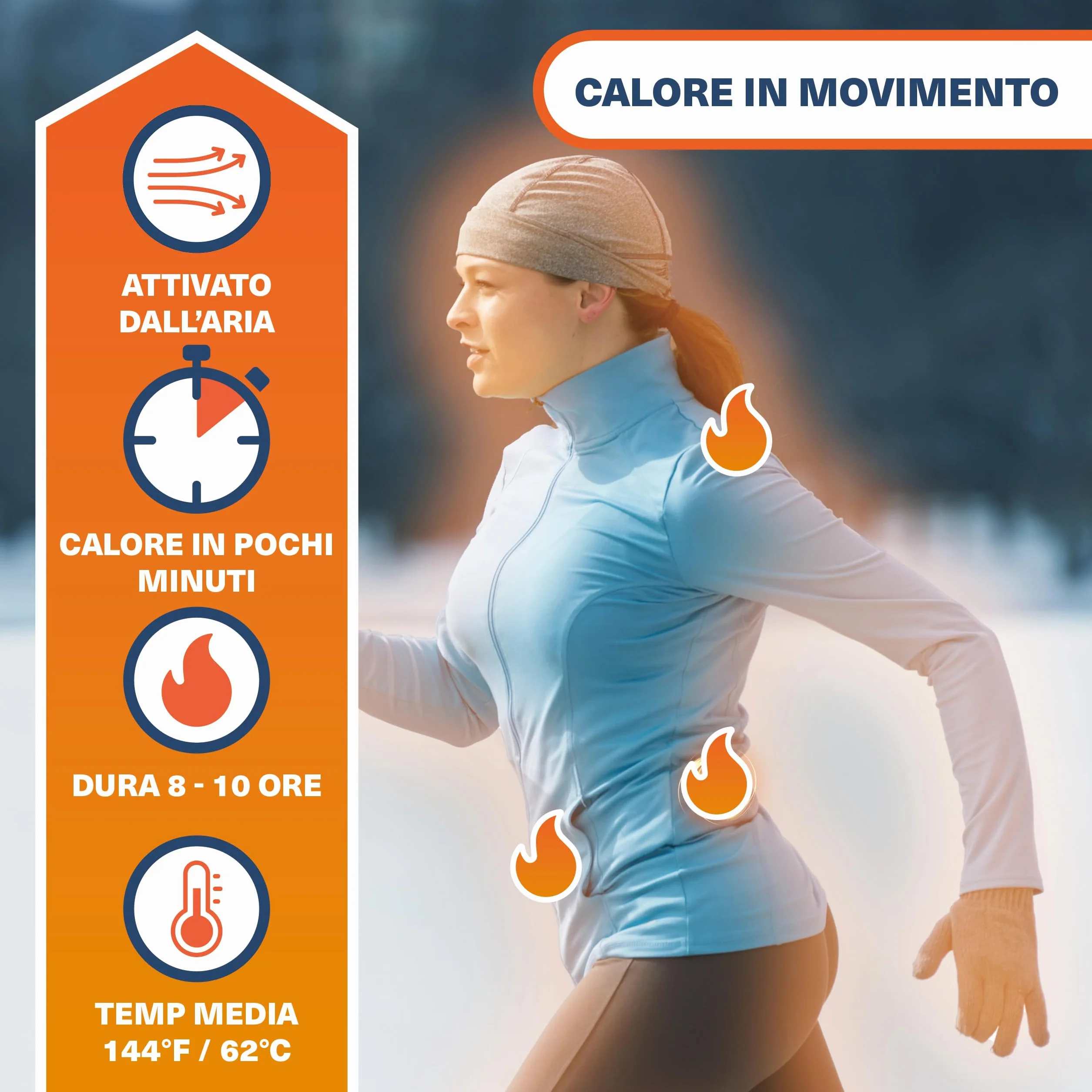 Bramble Scaldamuscoli adesivi cerotti ultrasottili calore mirato 40 sztuk 10 godzin