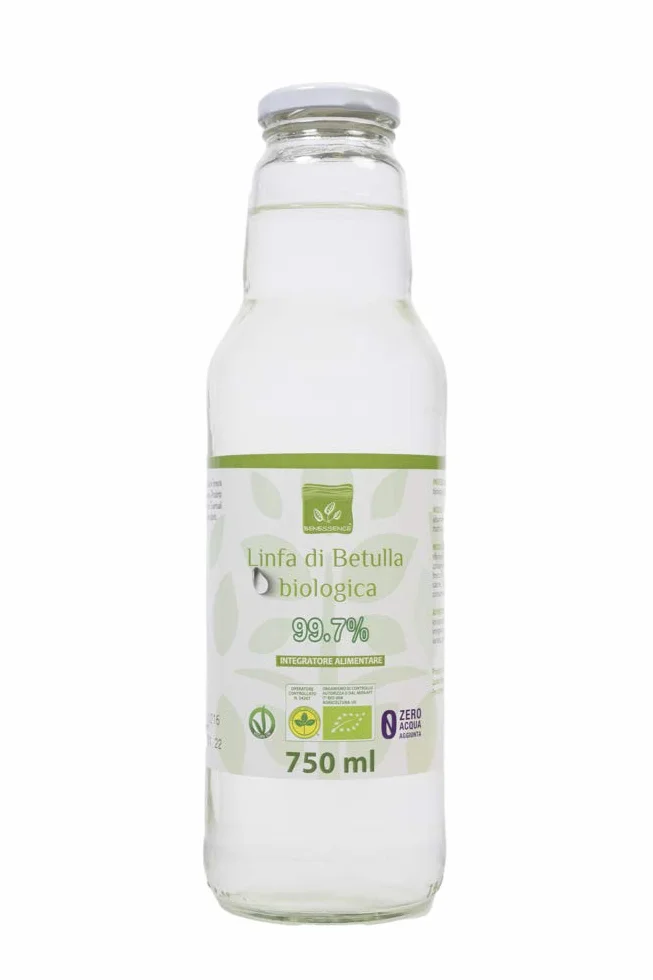 Benessence Linfa di Betulla Biologica 750ml 3 bottiglie Detox Drenante