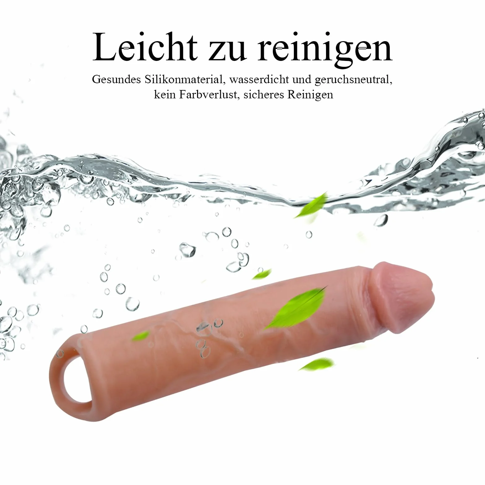 BDSMAGE manicotto per pene per estensione del pene, manicotto per pene da 21 cm in silicone giocattolo erotico per uomini polsini per pene set di giocattoli sessuali per uomini