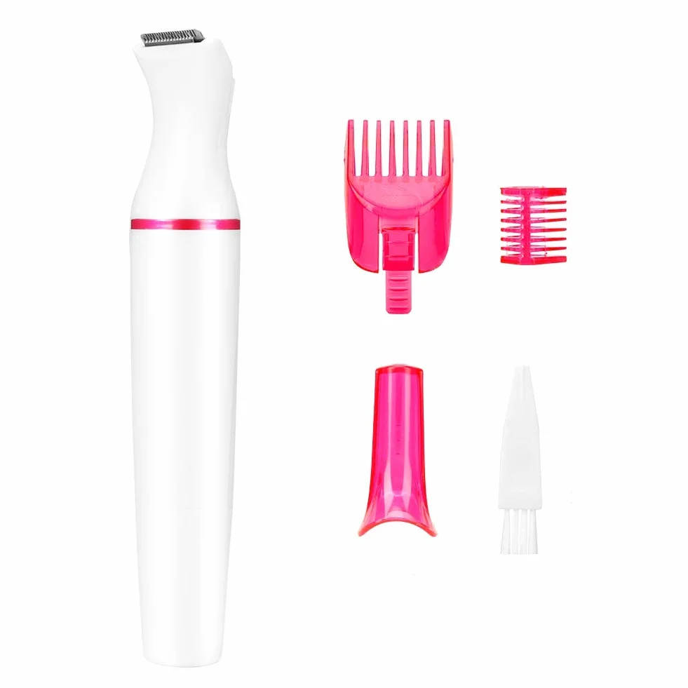 Rasoio elettrico 4-in-1 per capelli, naso e bikini donna