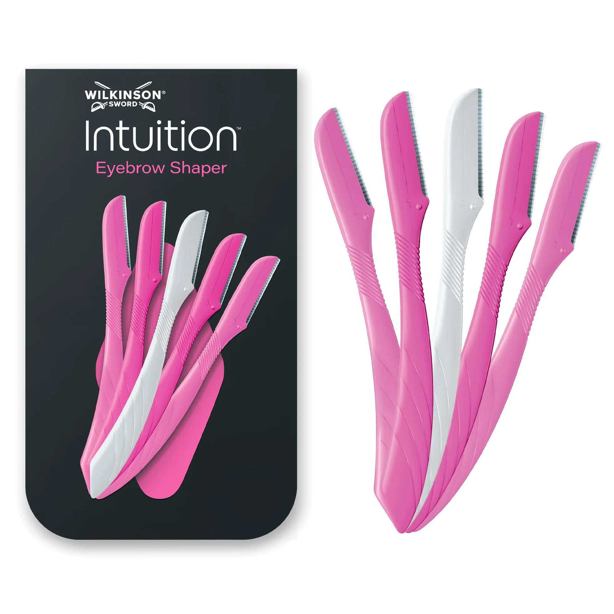 Wilkinson Sword Intuition rasoio per sopracciglia XL con 5 beauty tool e cappuccio di precisione