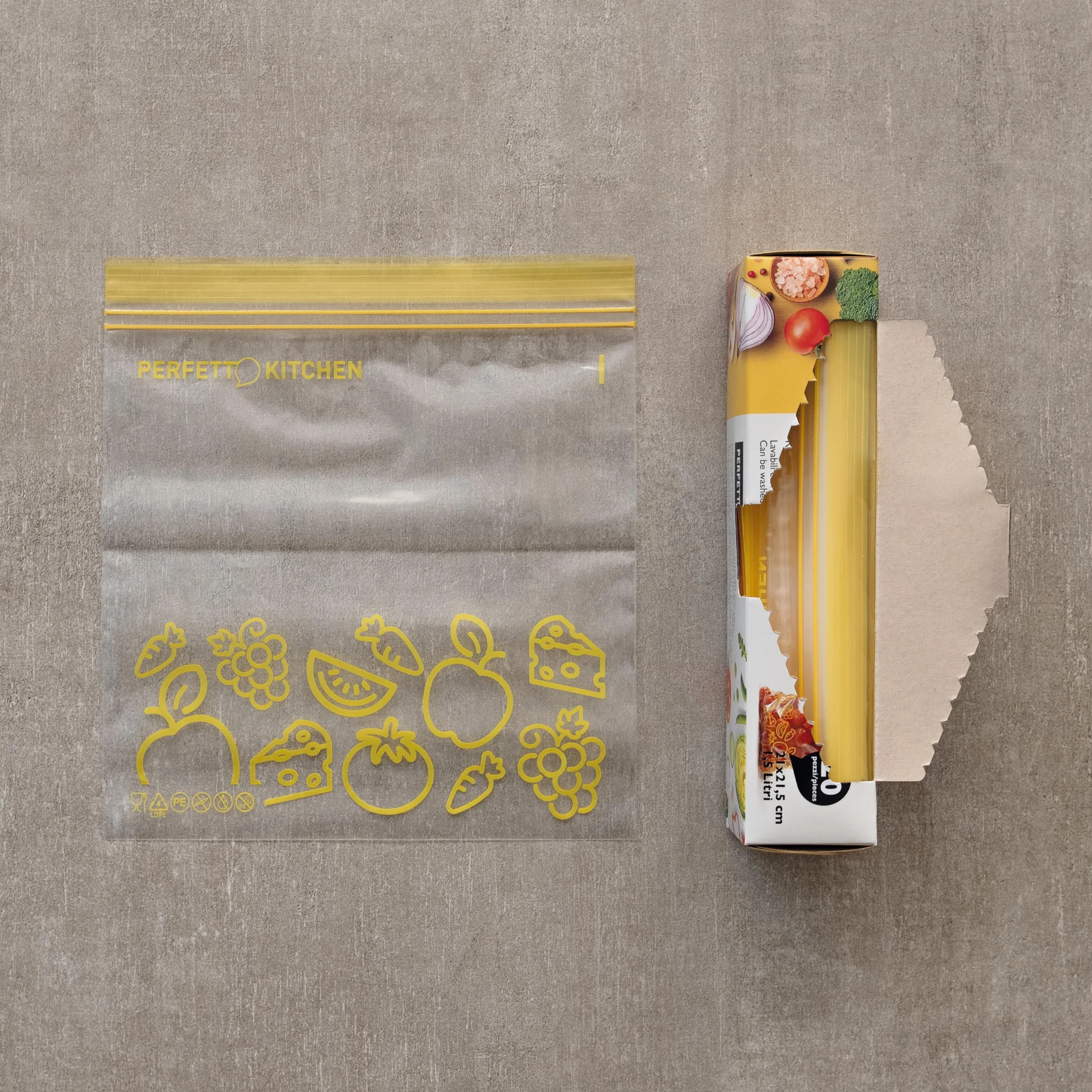 BUSTA FRIGO/CONGELATORE coll. Frescofood - conf. 20 pezzi - cm. 21xh.21,5 - S
