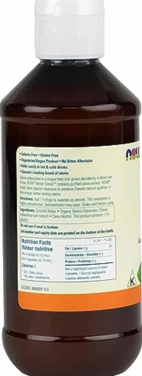 NOW Stevia Liquido non aromatizzato 237mL