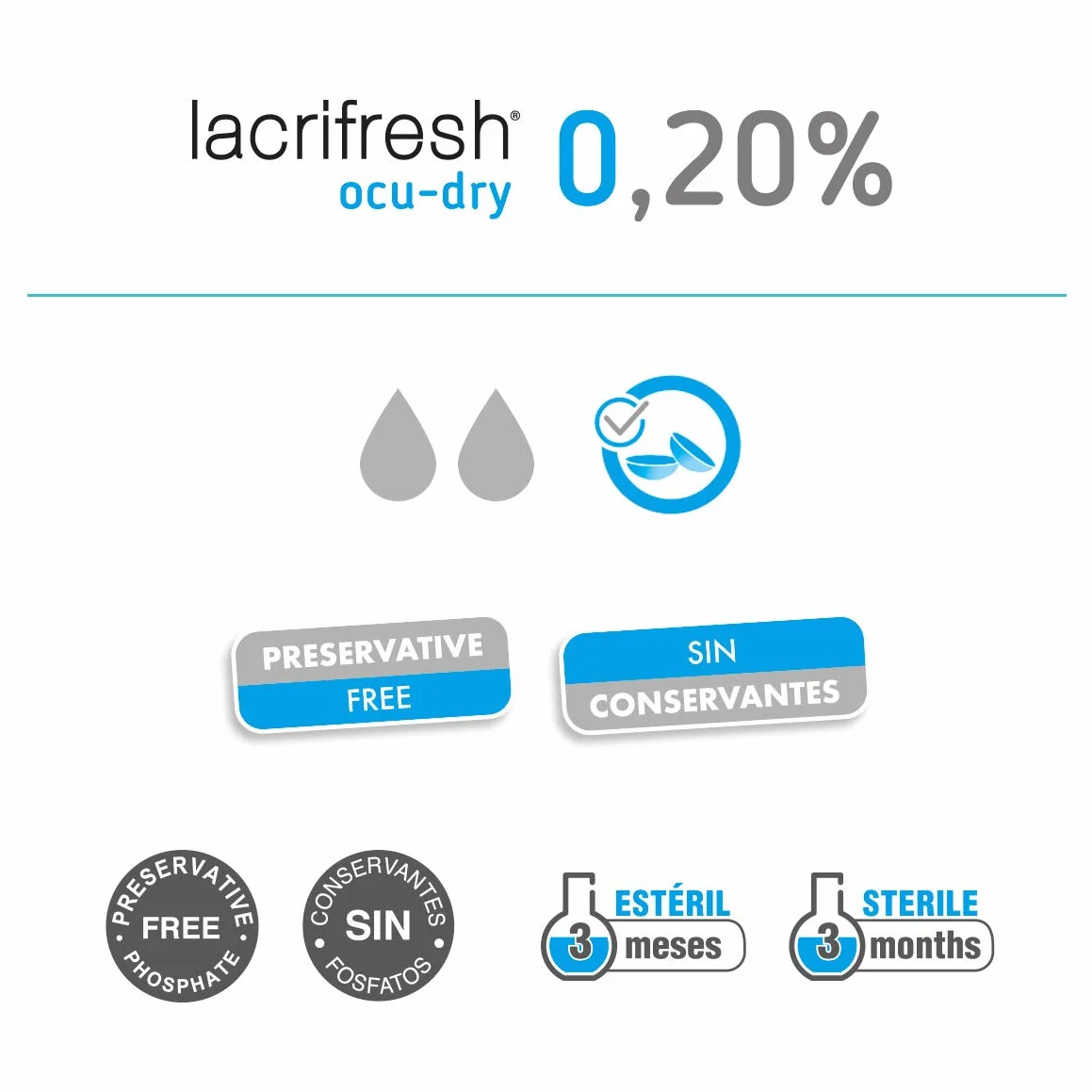 Avizor Lacrifresh Ocu-Dry 0,20%. Bottiglia Da 10 Ml Di Gocce Oculari Per Alleviare I Sintomi Di Irritazione Oculare. - 10 ml