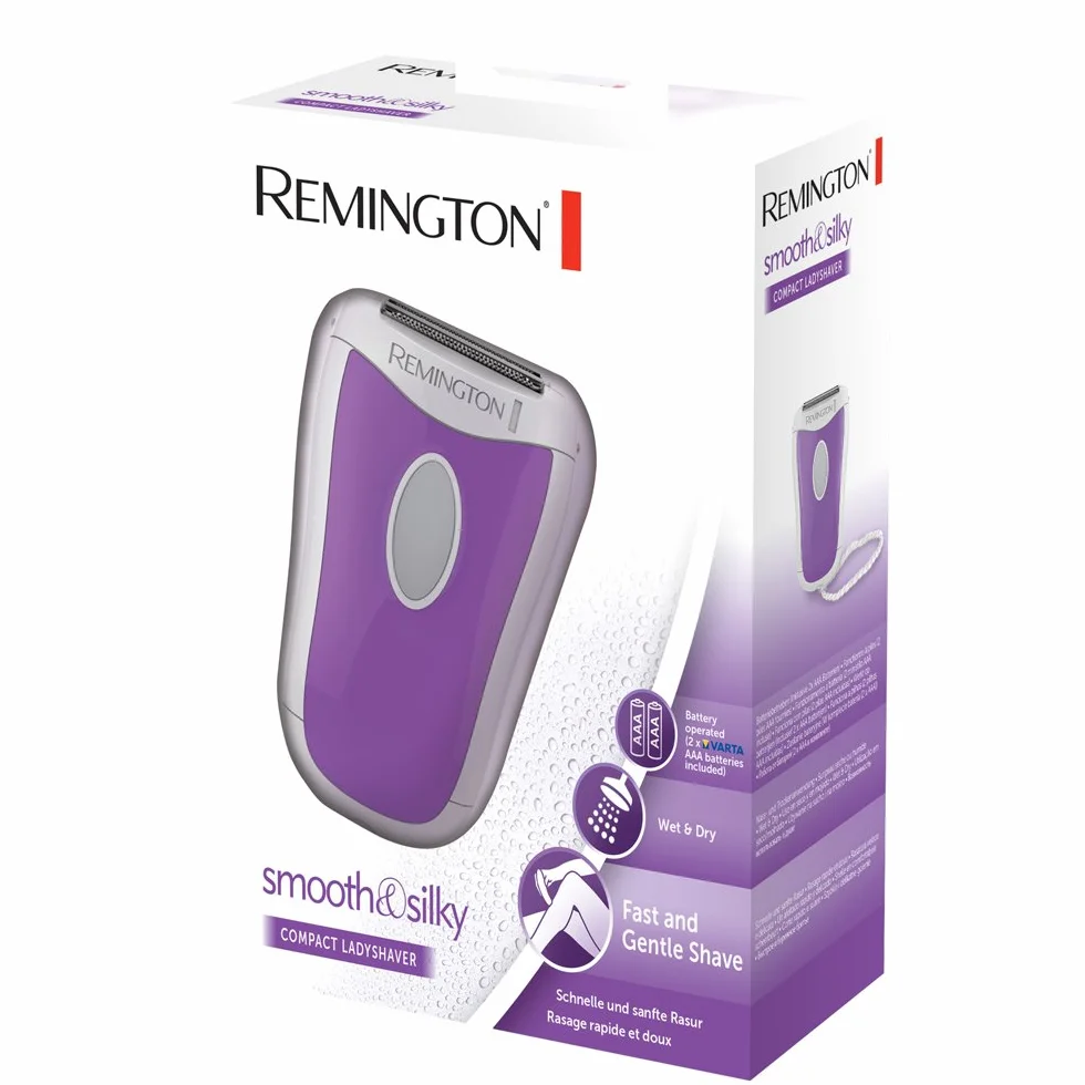 Remington Depilatore Wet&Dry, Depilatore da viaggio, A Batteria, Lamina singola oscillante segue le curve del corpo, WSF4810