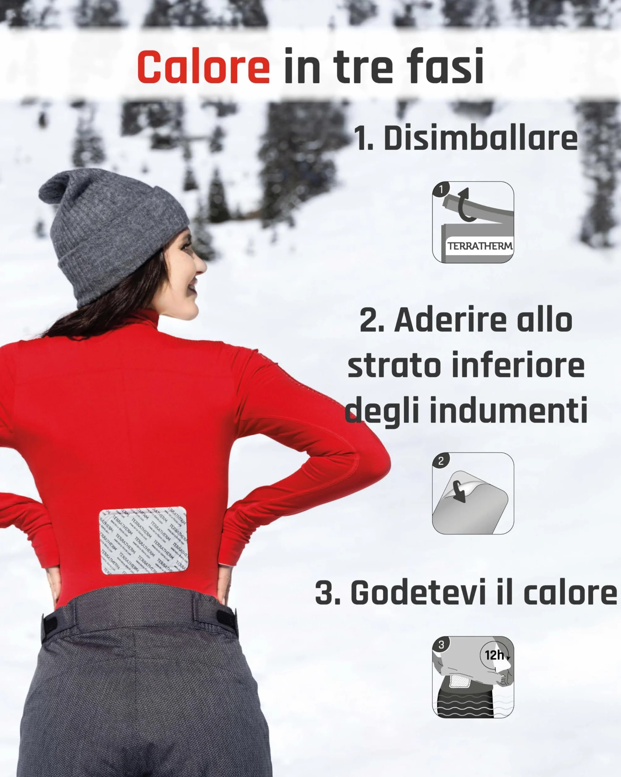 Cerotti riscaldanti schiena collo spalle effetto termico 12 ore autoadesivi 10 pezzi