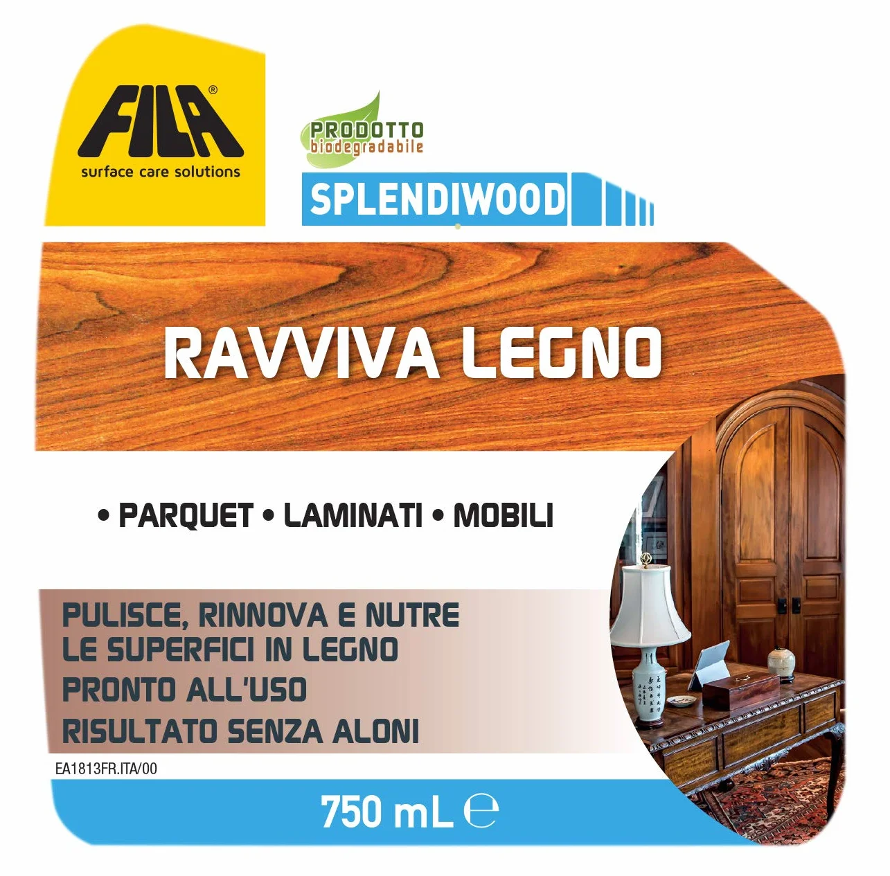 FILA SPLENDIWOOD Detergente Spray per Legno 750ml