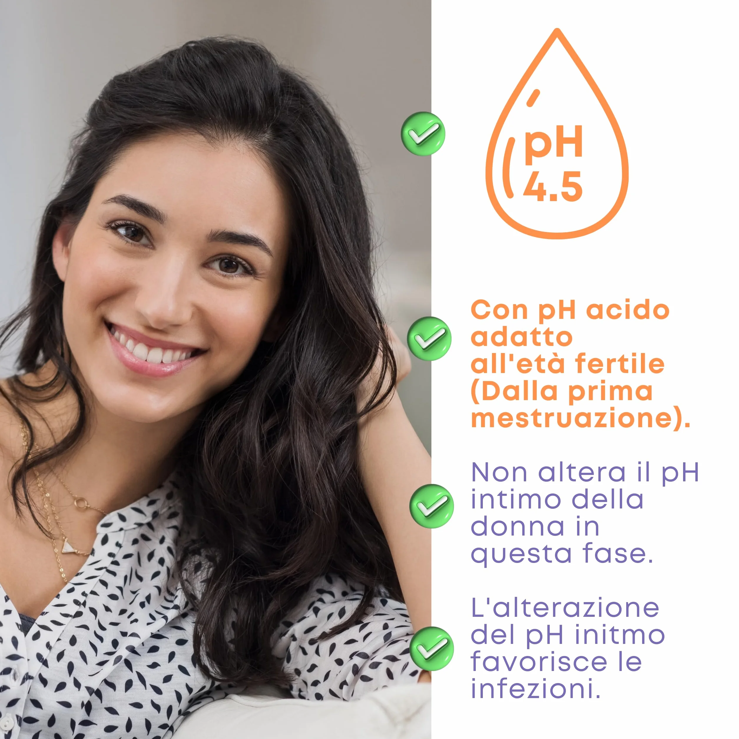 GYNEBAL detergente intimo donna tea tree oil PH 4,5 complesso prebiotico età fertile 150 ml
