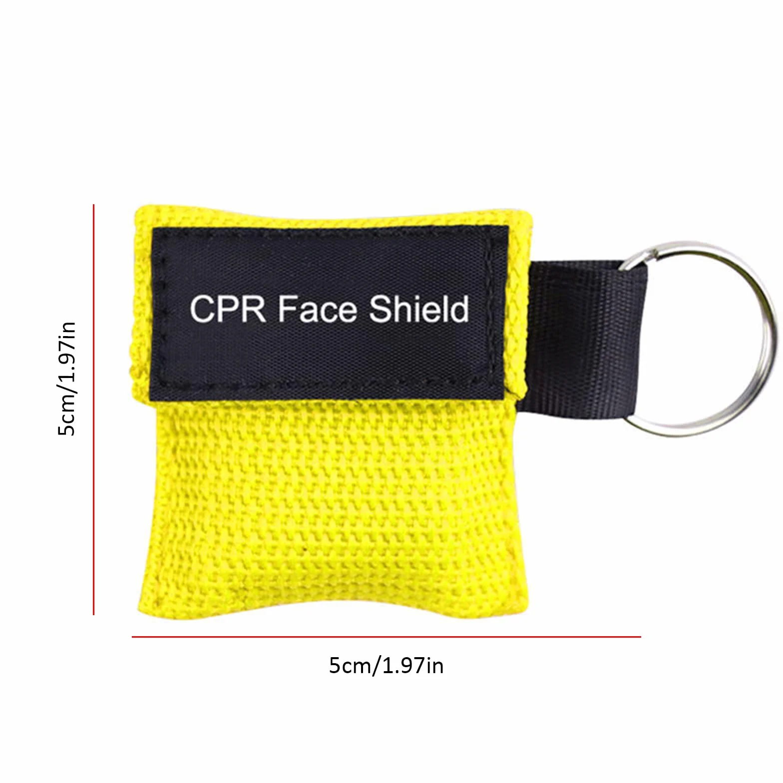 Maschera Respiratoria CPR con Barriera Unidirezionale, 5 Pezzi Face Shield 5x5cm