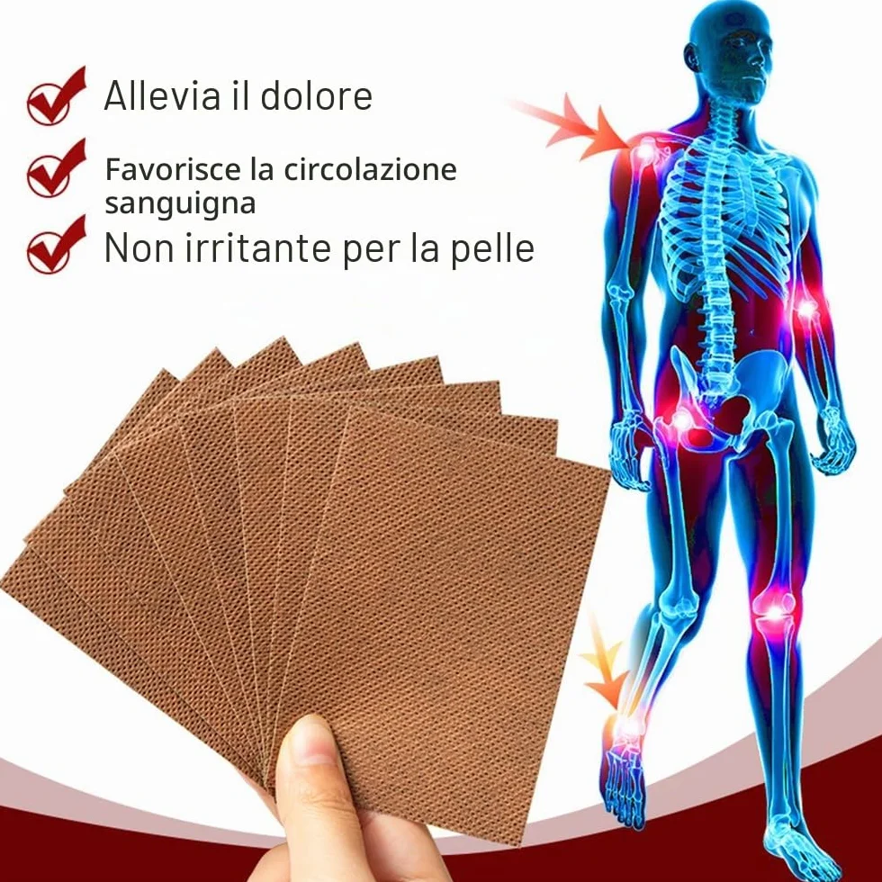 80 Pcs Cerotti Antidolorifici, Cerotto Antidolorifico della Tigre, Cerotti Riscaldanti Schiena, Cerotti Antidolorifici Schiena per Mal di Schiena, Ernia del Disco Lombare, Muscoli Della Schiena