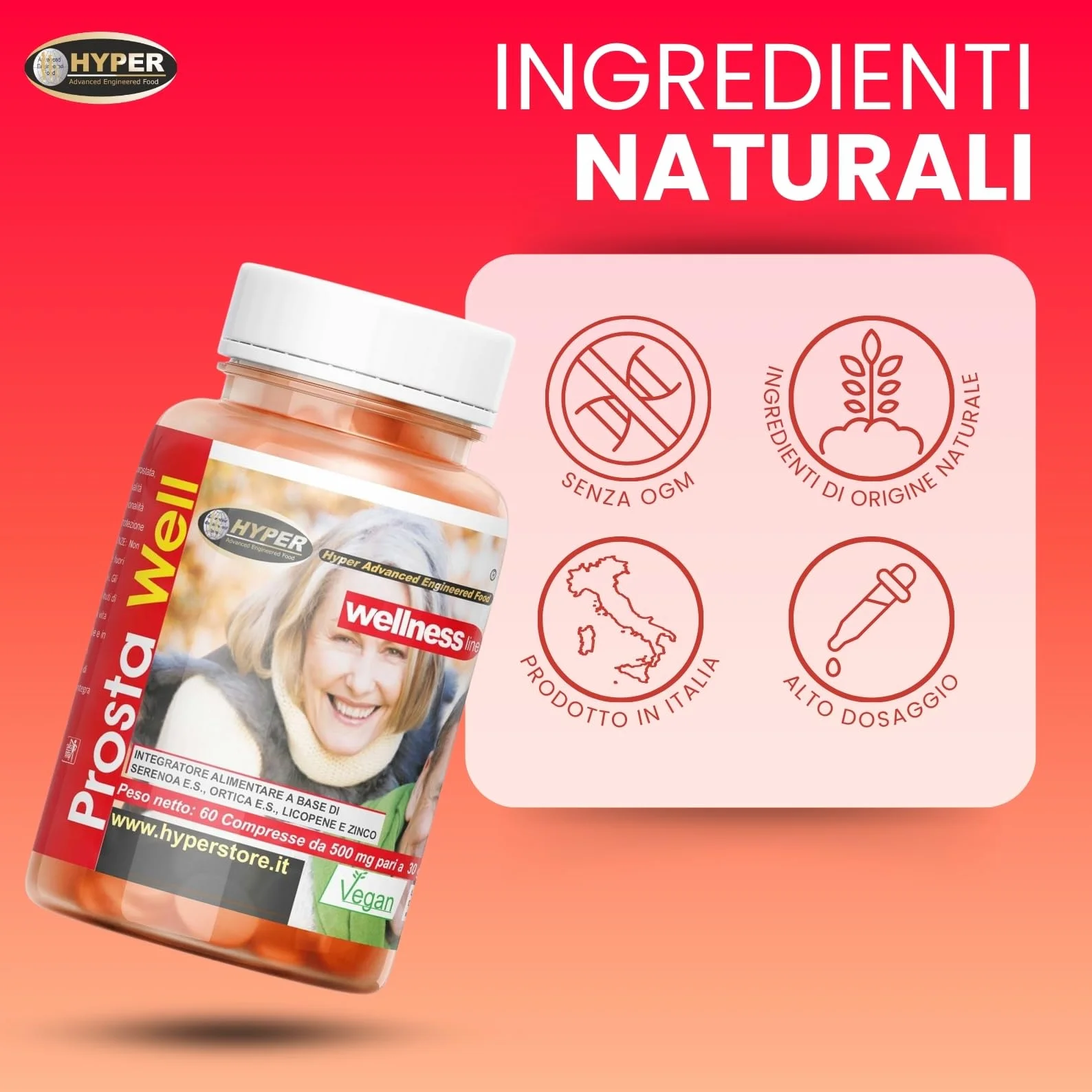 Integratore Prostata Serenoa Repens Saw Palmetto Ortica Licopene 60 Compresse