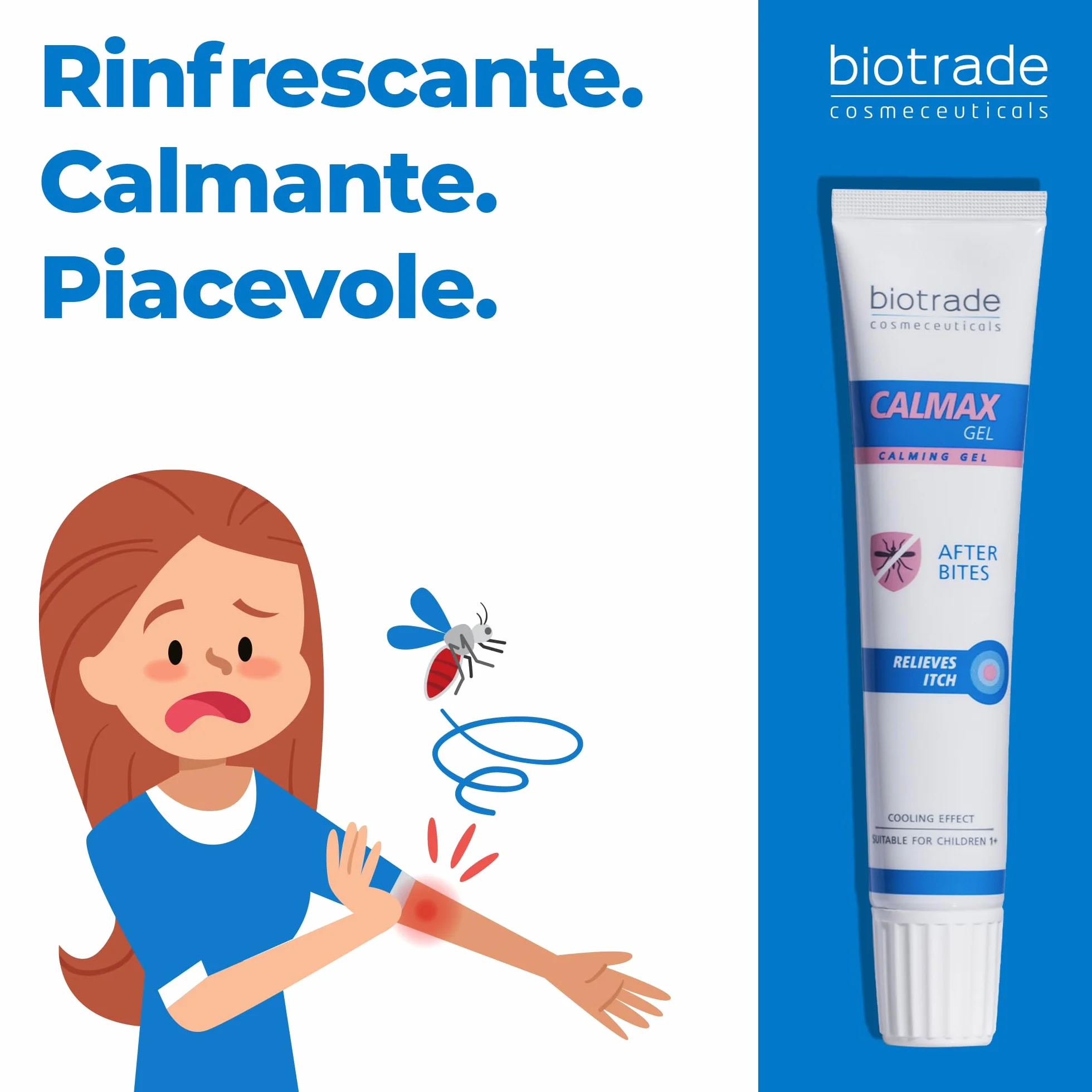 Calmax Gel Lenitivo Dopo Punture di Insetti e Piante – Sollievo Immediato da Prurito e Irritazioni
