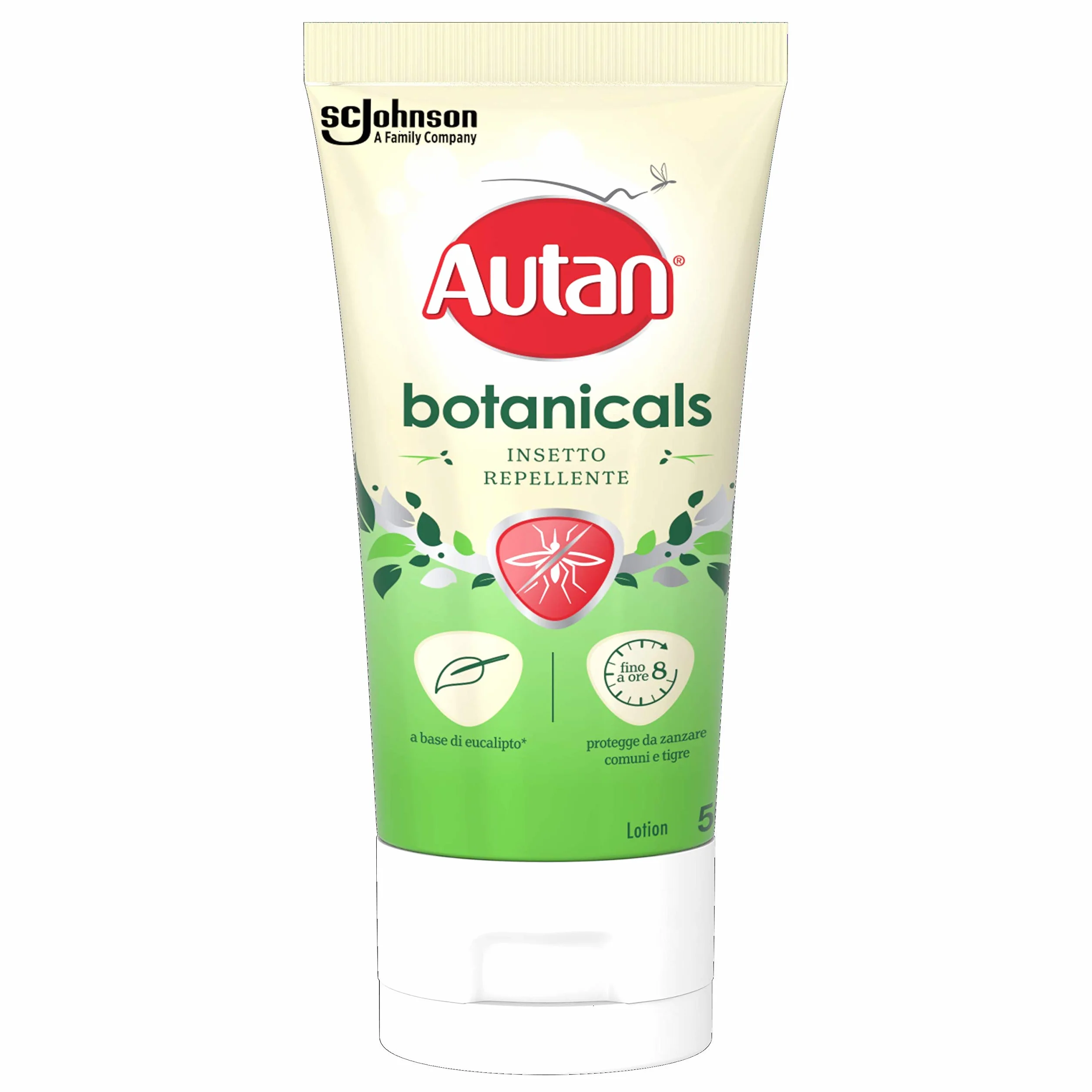 Autan Botanicals Lotion Repellente Insetti Antizanzare Olio di Eucalipto 50 ml