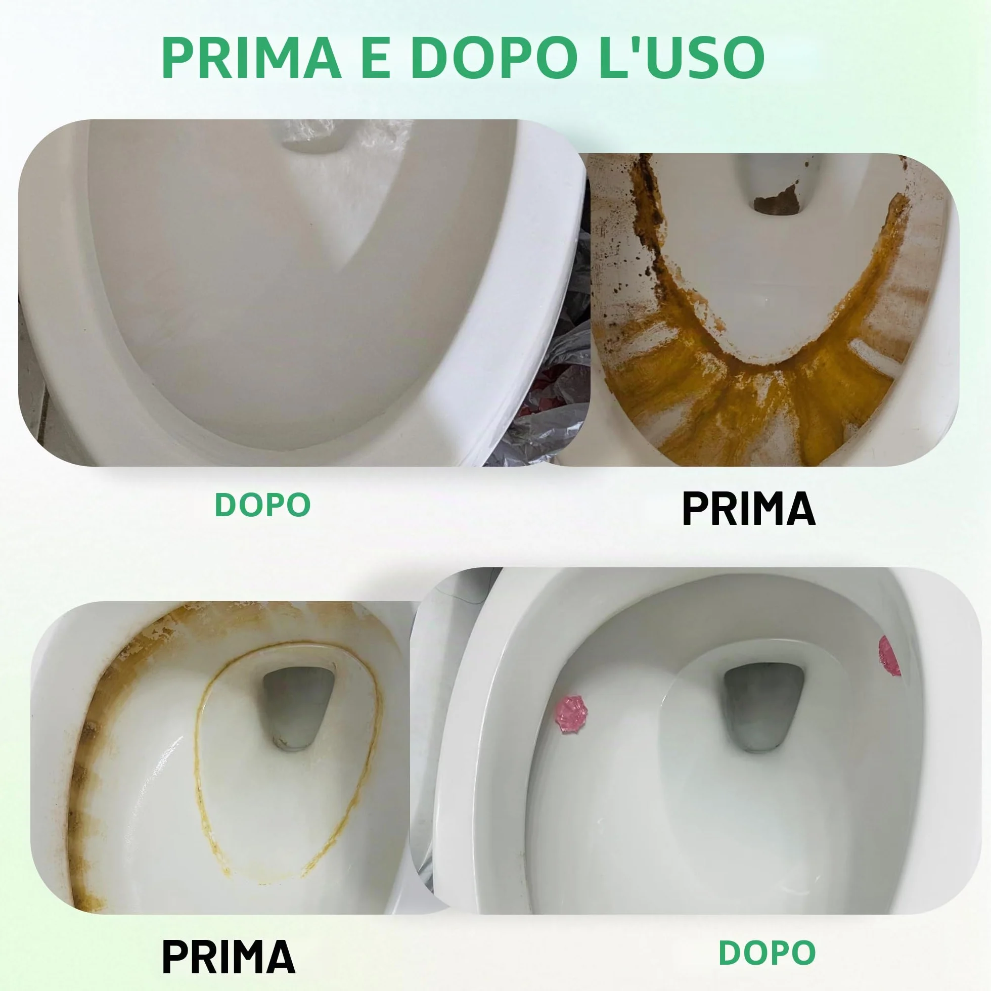 Pietra pomice per la pulizia del water, detergente per WC, rimozione di calcare, depositi di calcare e ruggine adatto per la pulizia della toilette (1 powder+2 Pumice)