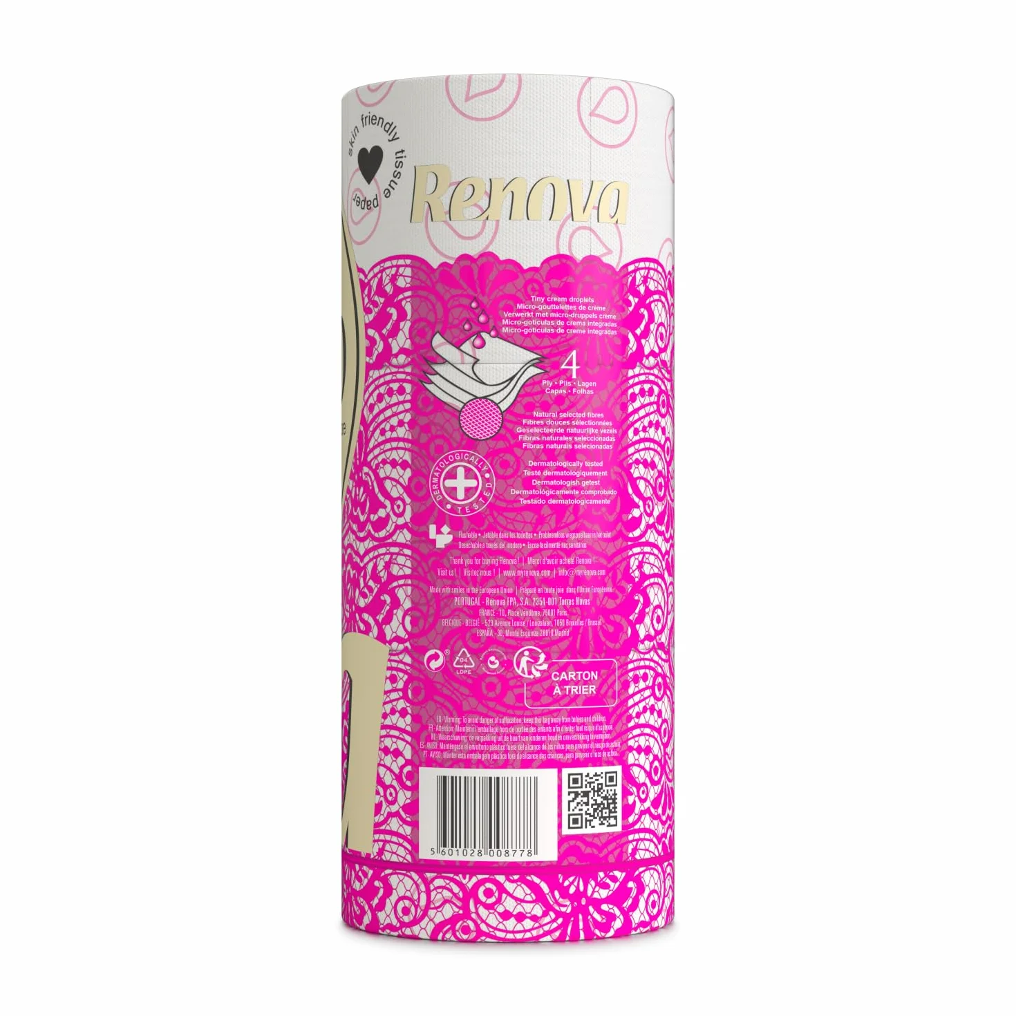 Renova Deco Carta Igienica 12 Rotoli Bianco 16.1 m