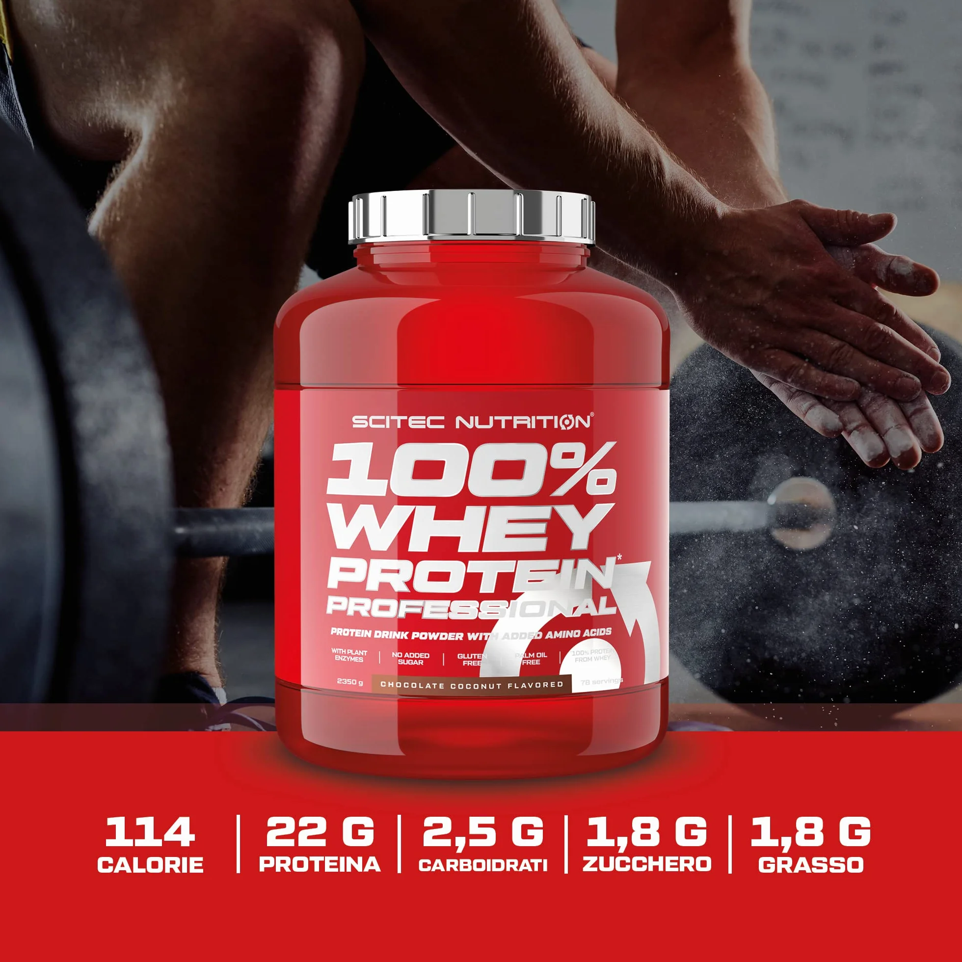 Scitec Nutrition 100% Whey Protein Professional 2.35 kg Cioccolato