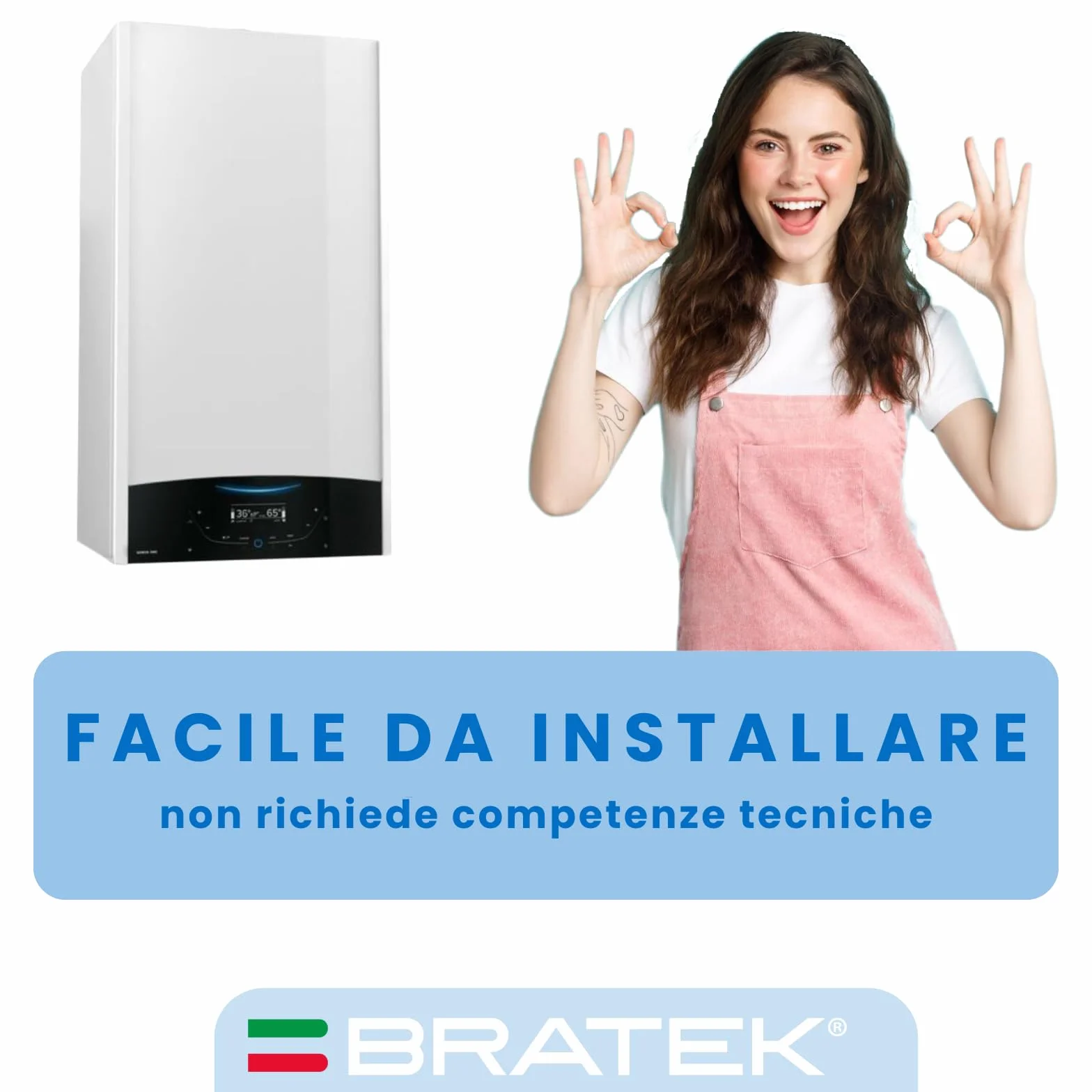 Bratek Polifosfati per Caldaia Ricarica Cartucce Universali Made in Italy - 6 Cartucce Dosatore Compatibili Filtro Anticalcare Standard