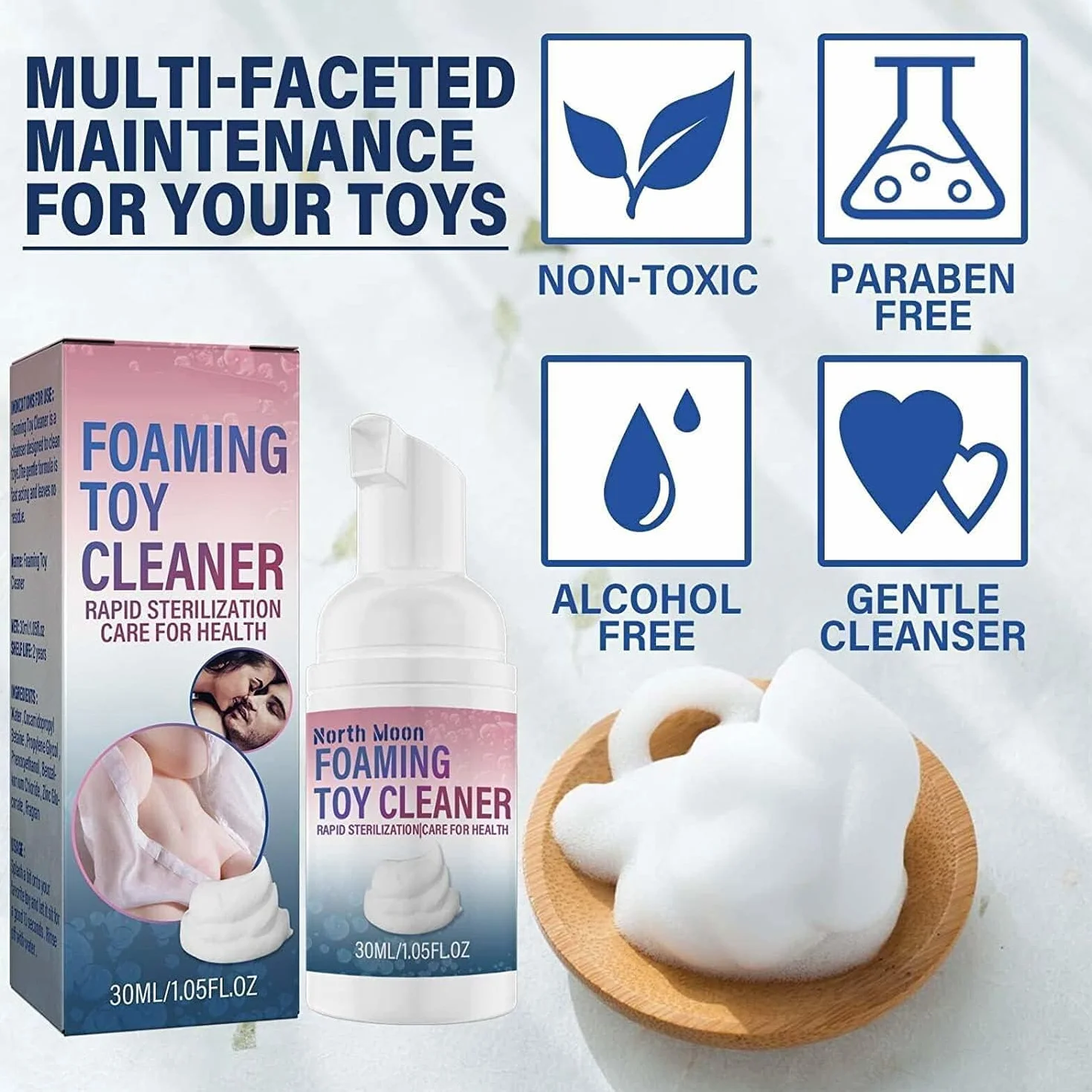 Fresh Foaming Toy Cleaner 30 ml 2 pezzi detergente a secco in schiuma per giocattoli