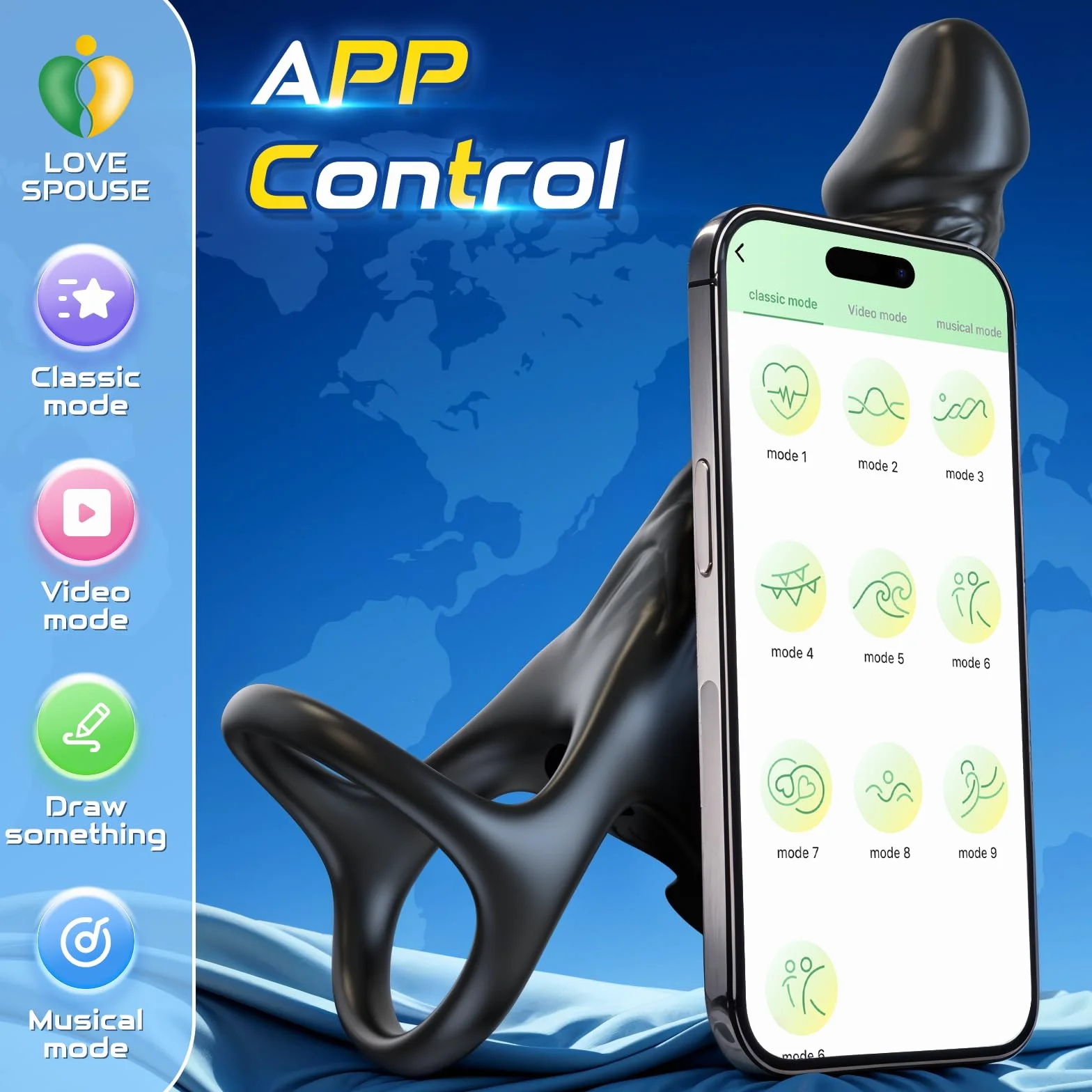 Dildo Vibranti con Anello Pene per Coppia,Vibratore Anali Sex Toys per Stimolatore il Clitorideo Donna e Testicolare Maschio,Giocattolo Sesso con 9 Modalità,Morbido Elastico,14 cm Insertable length