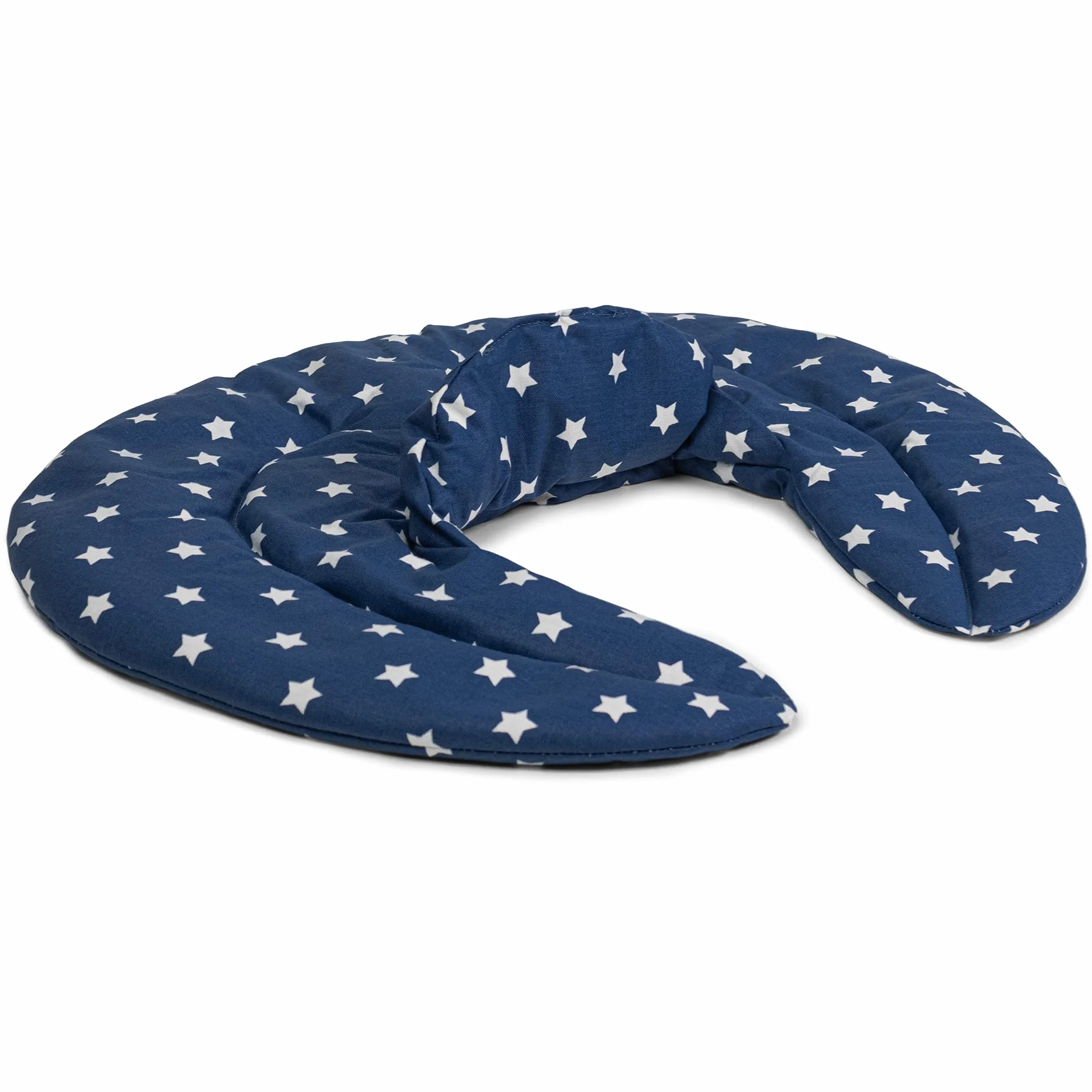 Cuscino del collo, Stelle blu. Cuscino termico con noccioli di ciliegia, terapia caldo e freddo. Scaldacollo