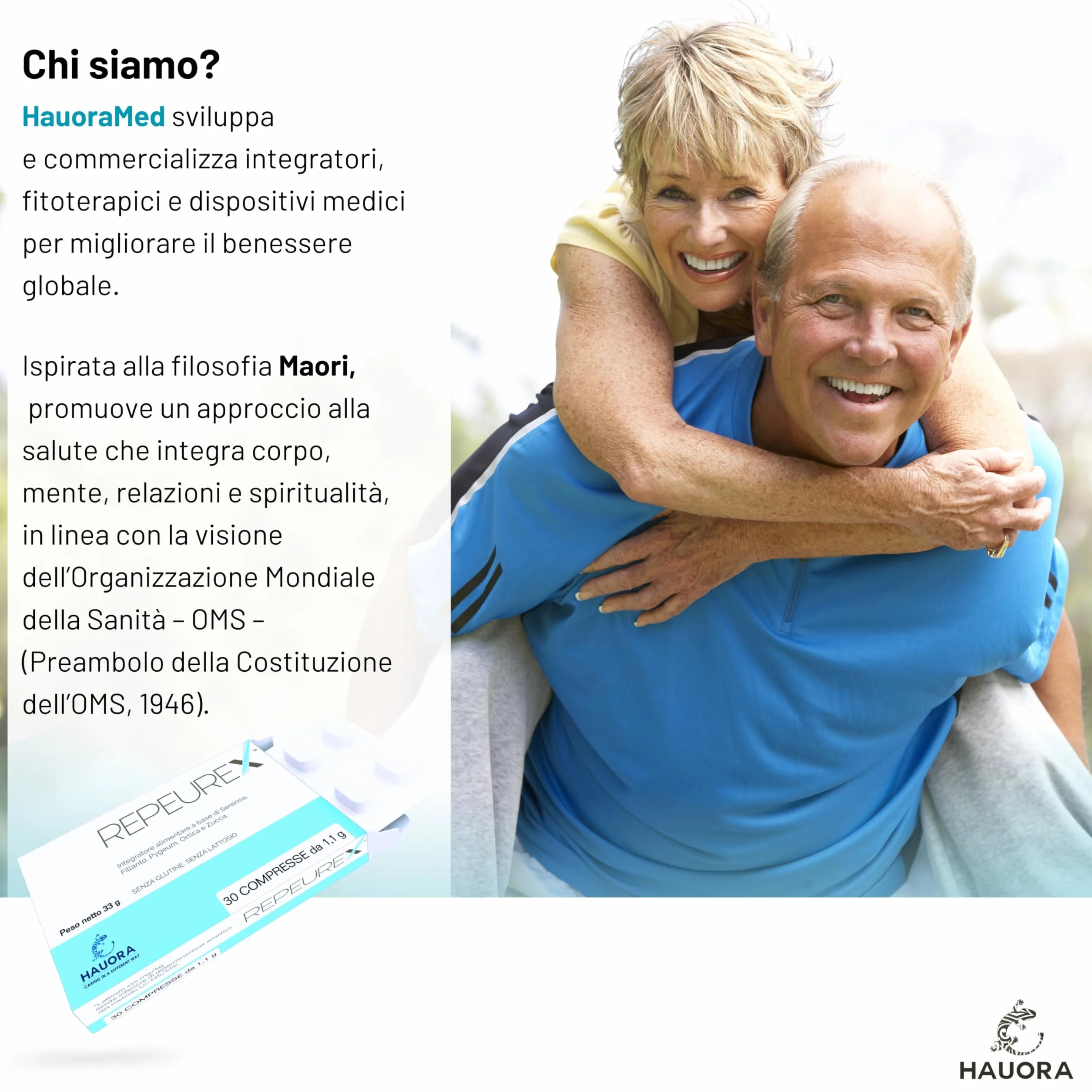 HauoraMed Repeurex Serenoa Repens Prostata Integratore Vie Urinarie 30 Compresse 1,1g Saw Palmetto Fillanto Pygeum Ortica Zucca