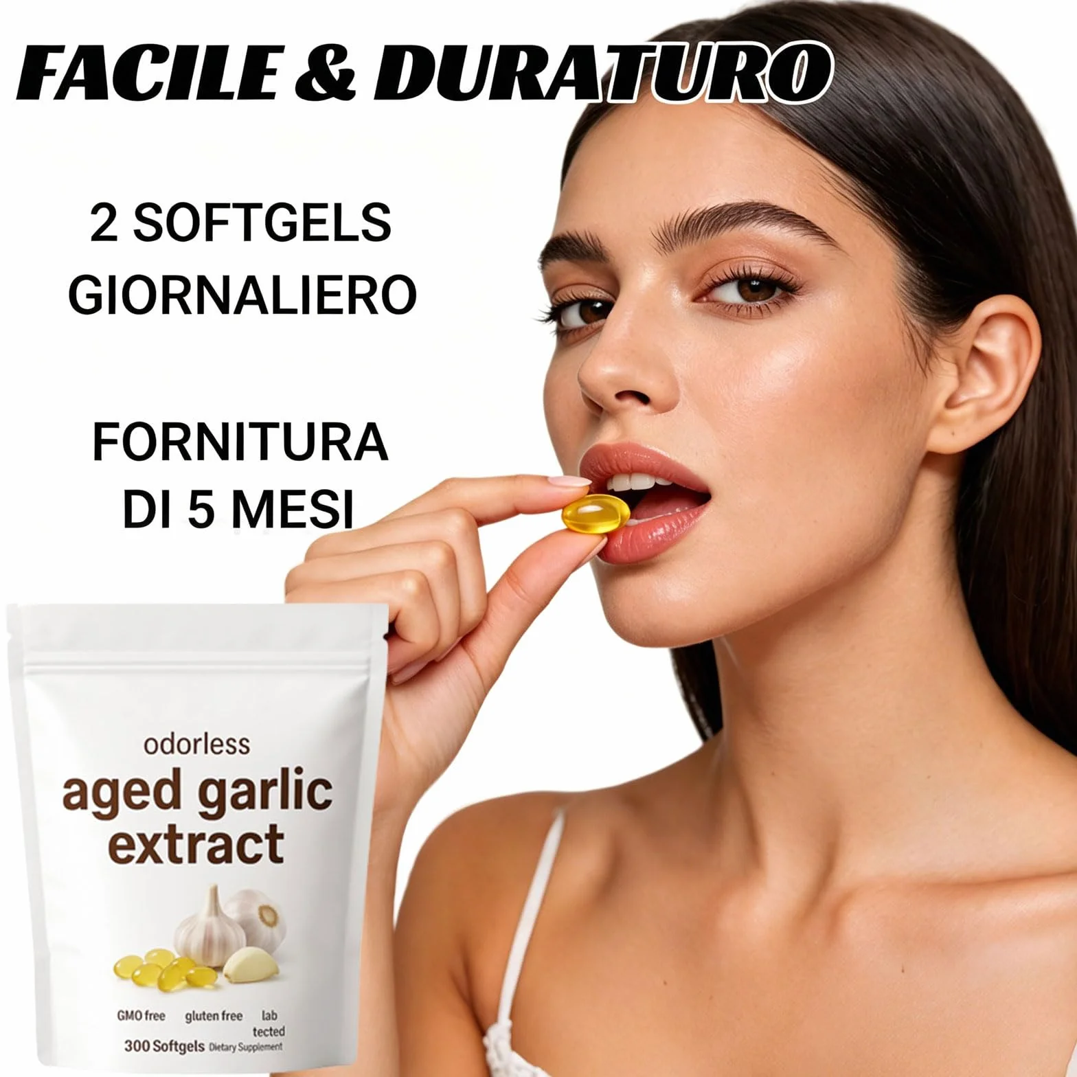 Vitaris estratto di aglio invecchiato -300 Conteggio, Vitaris aglio invecchiato 24 mesi, Ingredienti naturali, per Uomini e Donne (1)