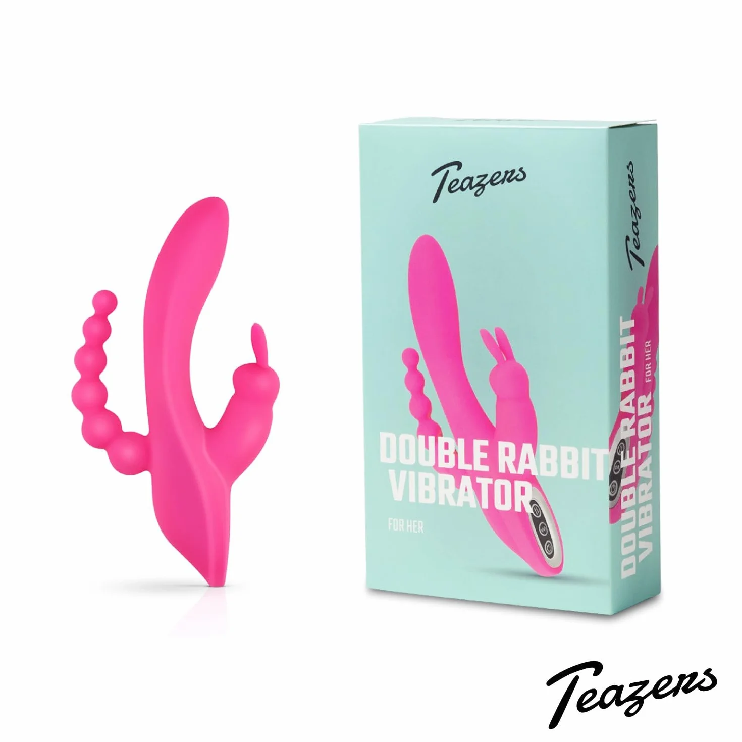 Teazers Doppio Vibrator Per Coniglio - Viola - 290 Gr